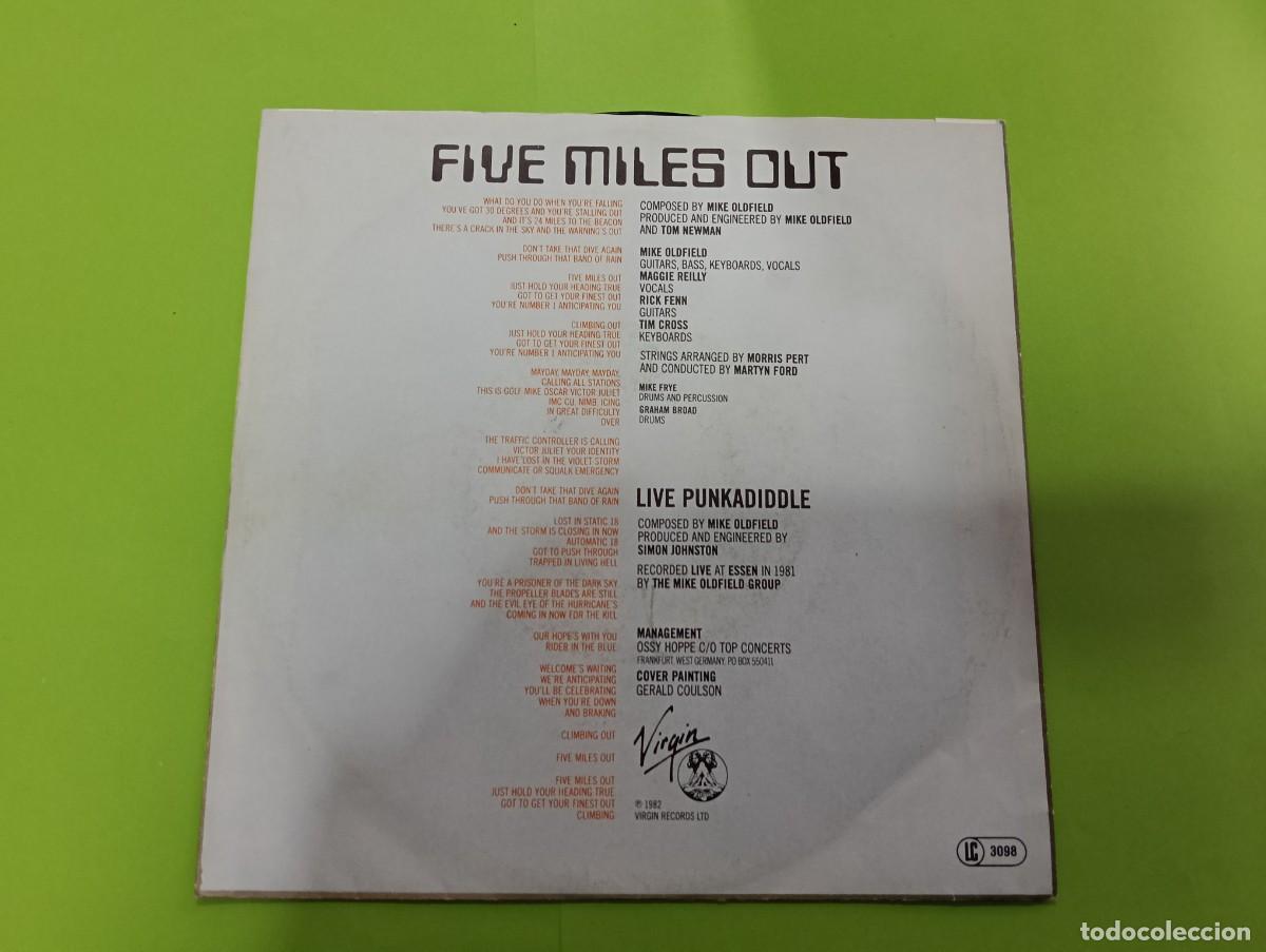 Discos de vinilo: Single Mike Oldfield - Five Miles Out - Foto 3