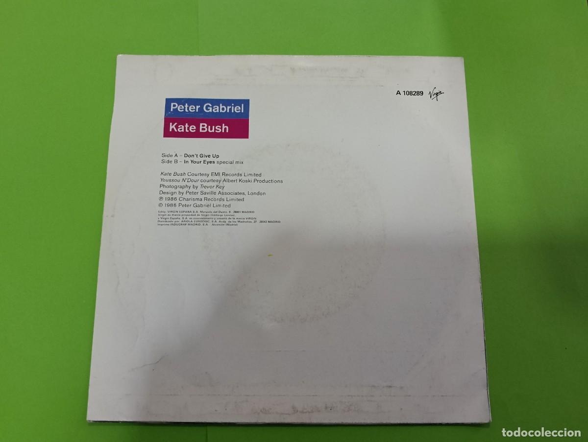 Discos de vinilo: Single Peter Gabriel - Dont Give Up (con Kate Bush) - Foto 2
