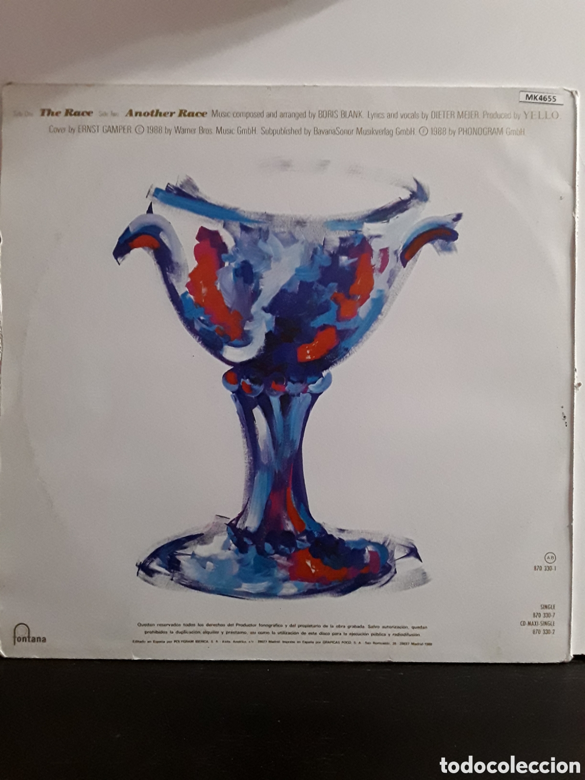 Discos de vinilo: Yello &lrm;&ndash; The Race SYNTH-POP - Foto 2