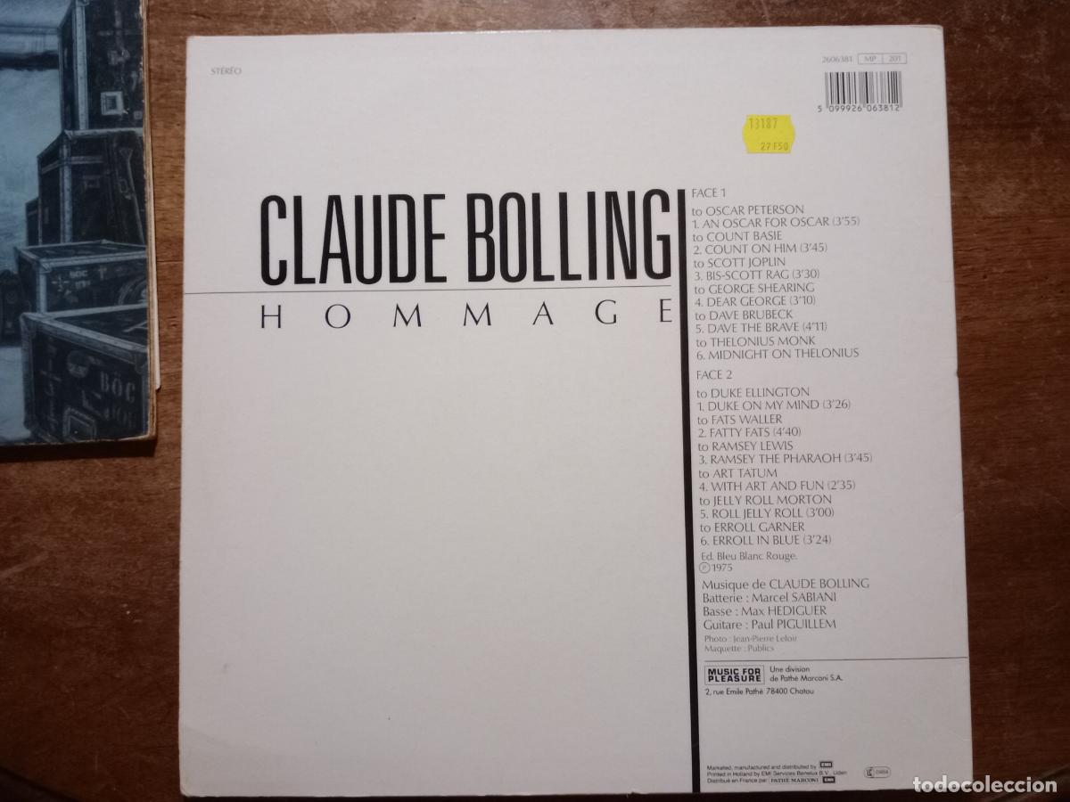 Discos de vinilo: Claude Bolling - Hommage - Foto 2