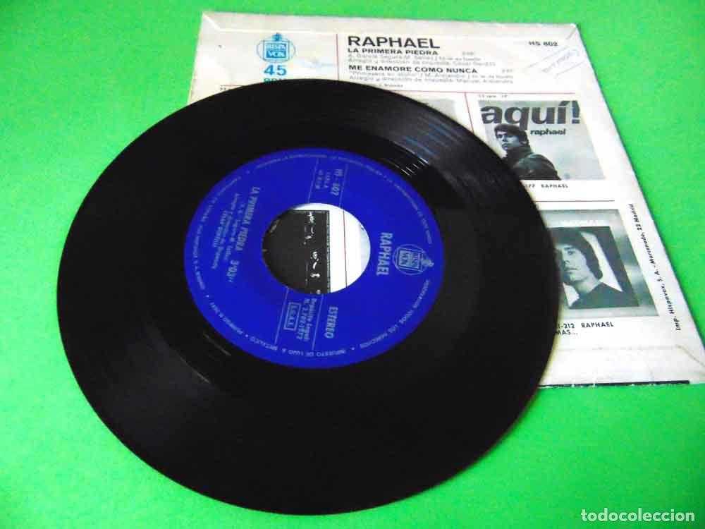 Discos de vinilo: RAPHAEL - LA PRIMERA PIEDRA - SINGLE - Foto 4