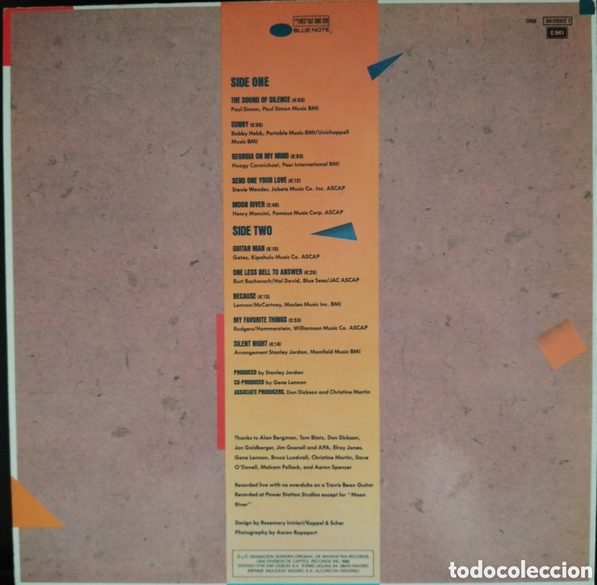 Discos de vinilo: Stanley Jordan - Standards VOL. 1 - Foto 2