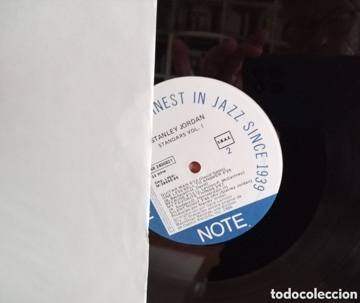 Discos de vinilo: Stanley Jordan - Standards VOL. 1 - Foto 3