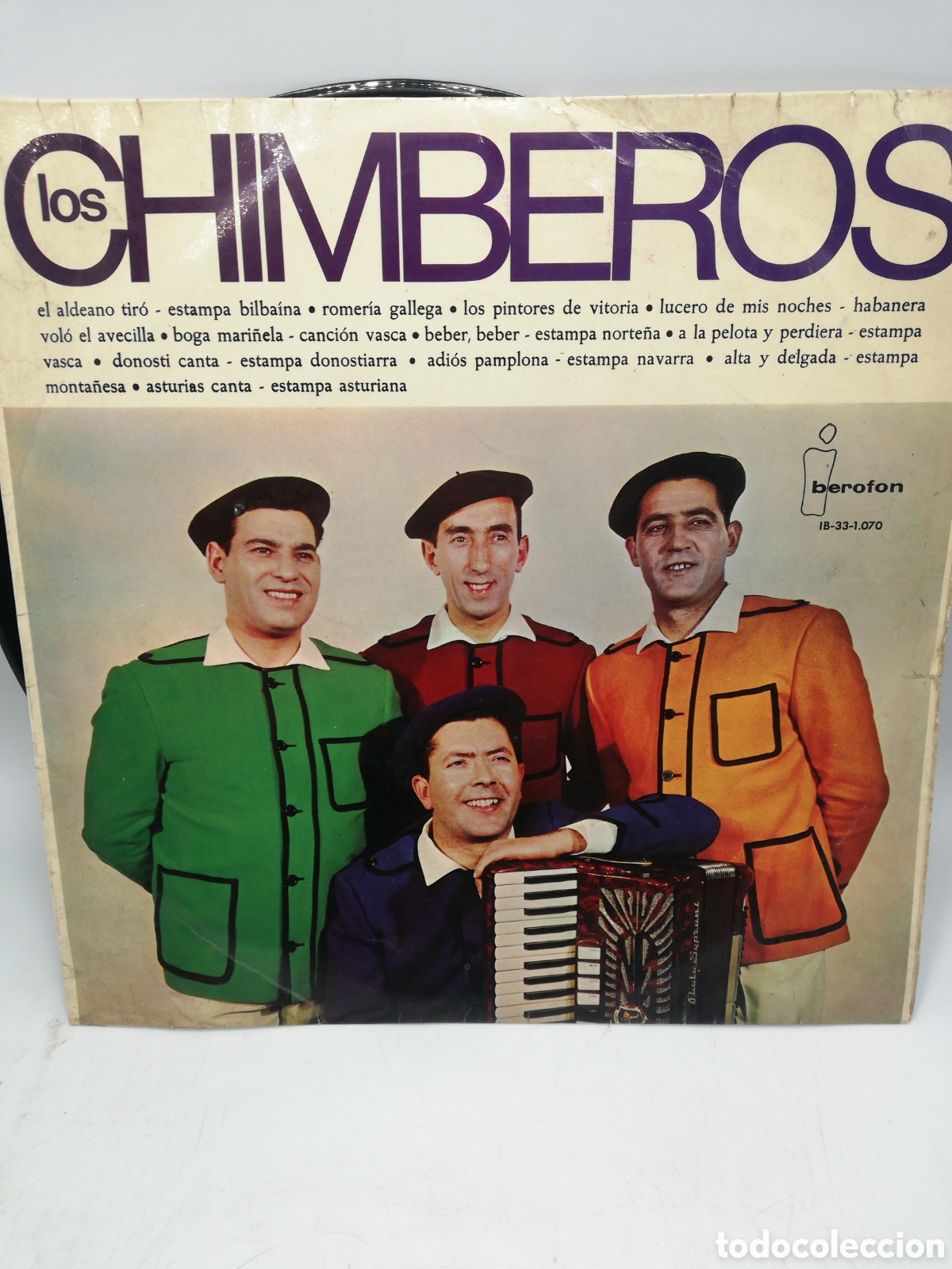 Discos de vinilo: Los Chimberos. Iberof&oacute;n. - Foto 1