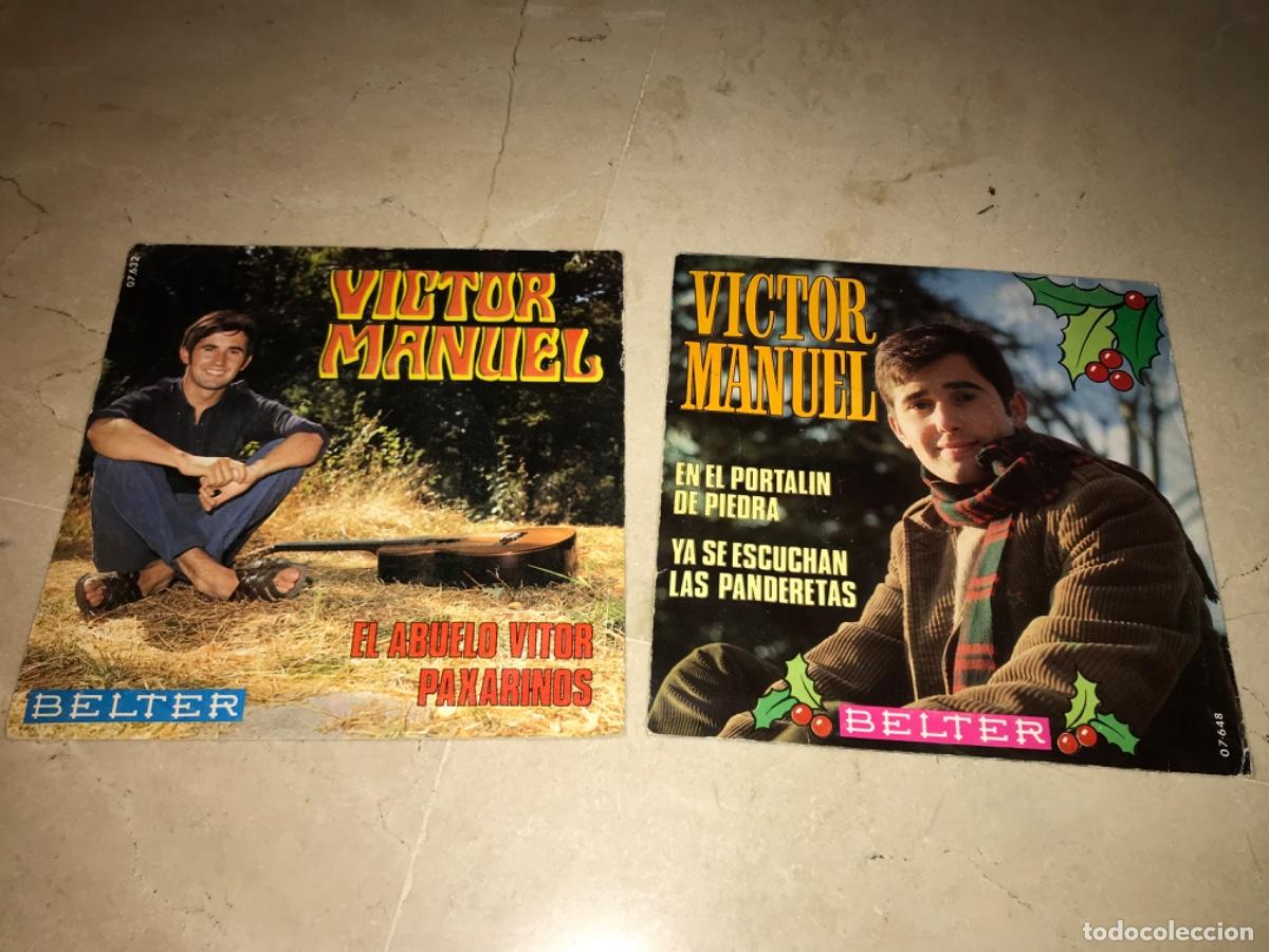 Discos de vinilo: LOTE DE 2 SINGLES DE VICTOR MANUEL-ORIGINALES 1969 - Foto 2