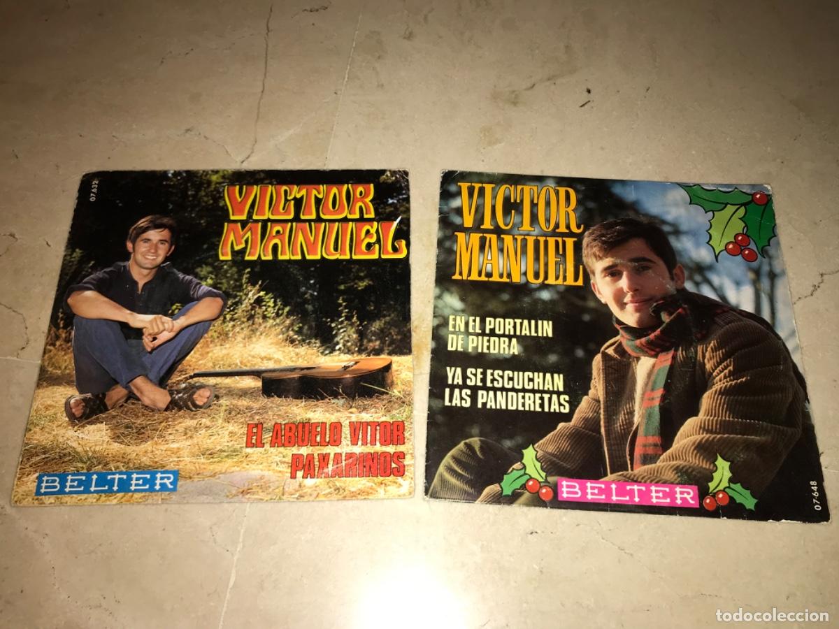 Discos de vinilo: LOTE DE 2 SINGLES DE VICTOR MANUEL-ORIGINALES 1969 - Foto 1