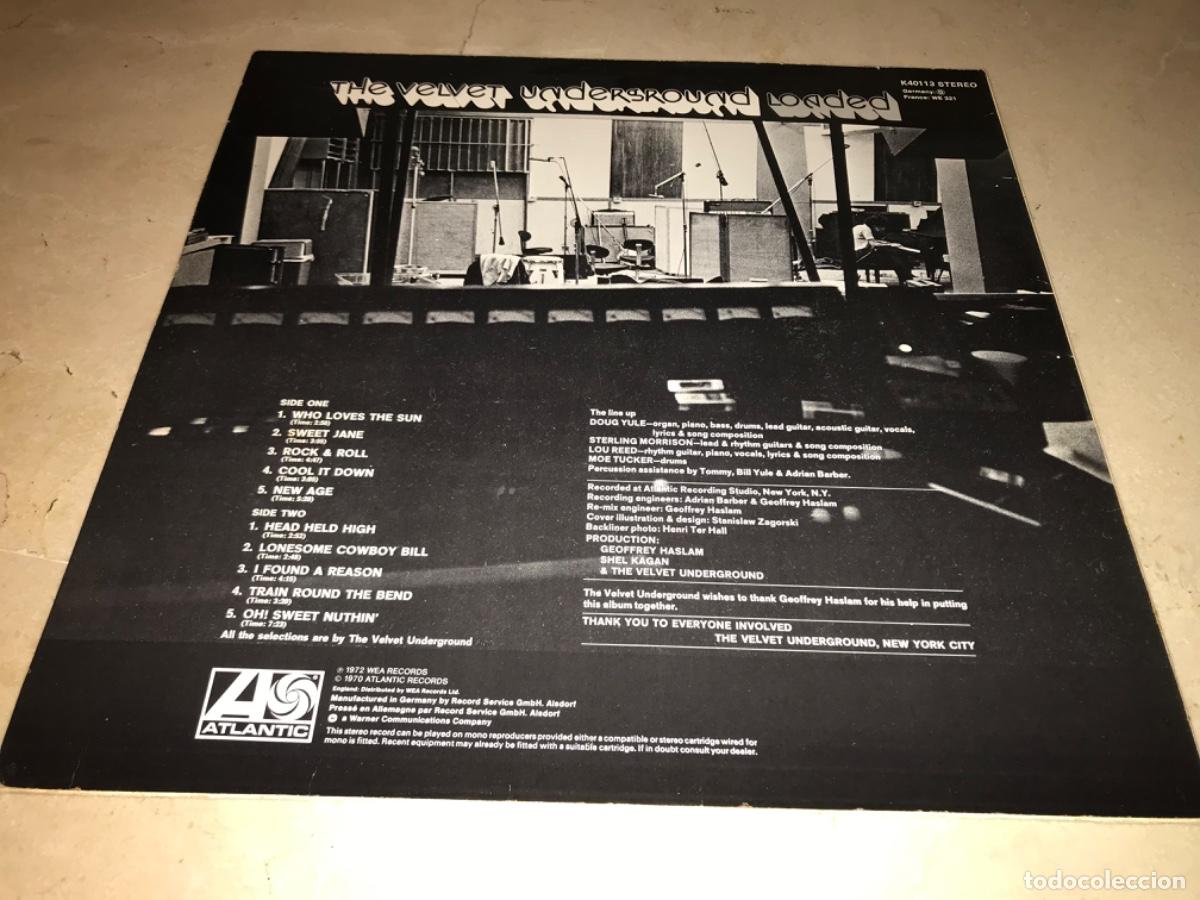 Discos de vinilo: THE VELVET UNDERGROUND-LOADED-ATLANTIC - Foto 2