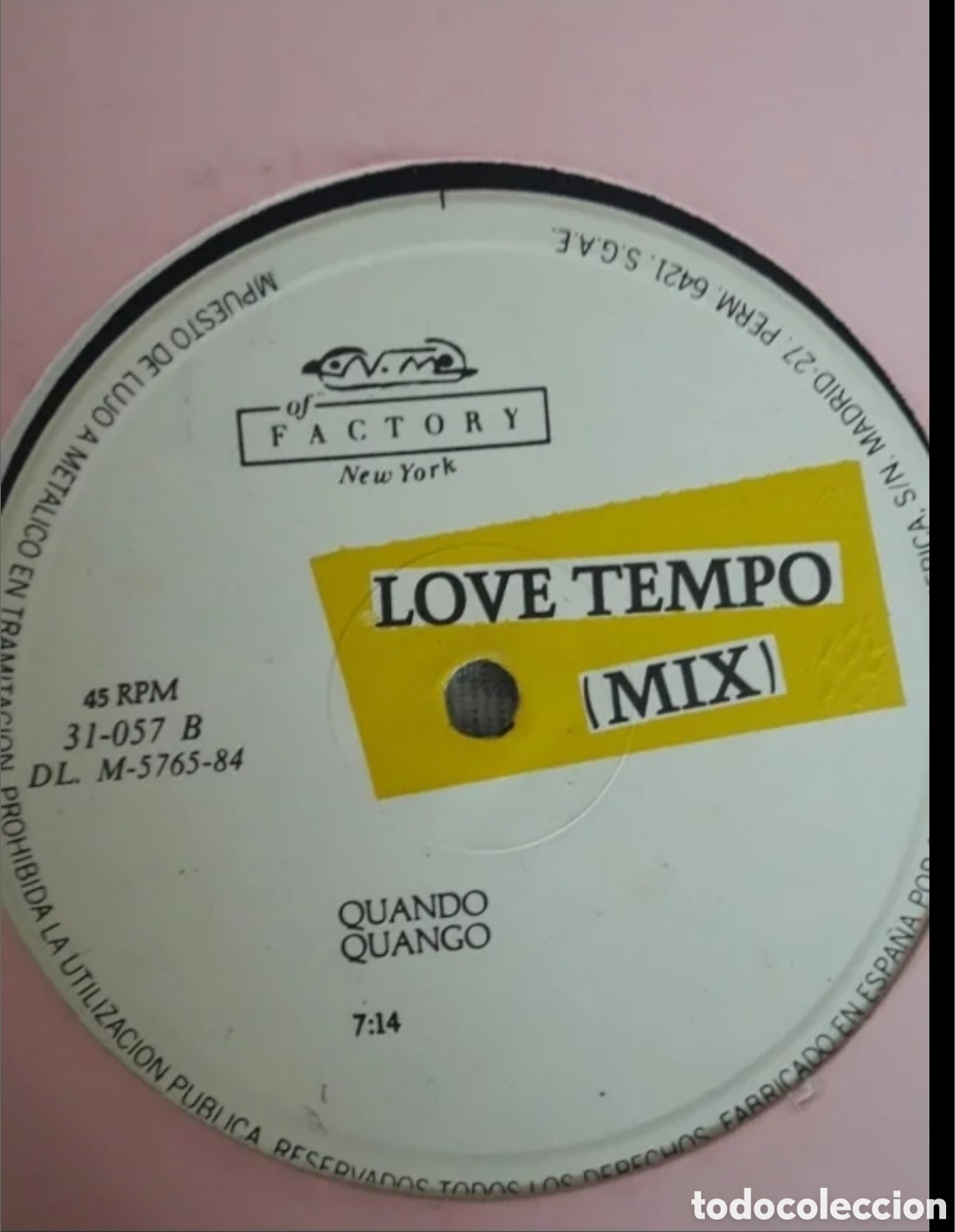 Discos de vinilo: Maxi single Quando Quango. Love Tempo - Foto 1