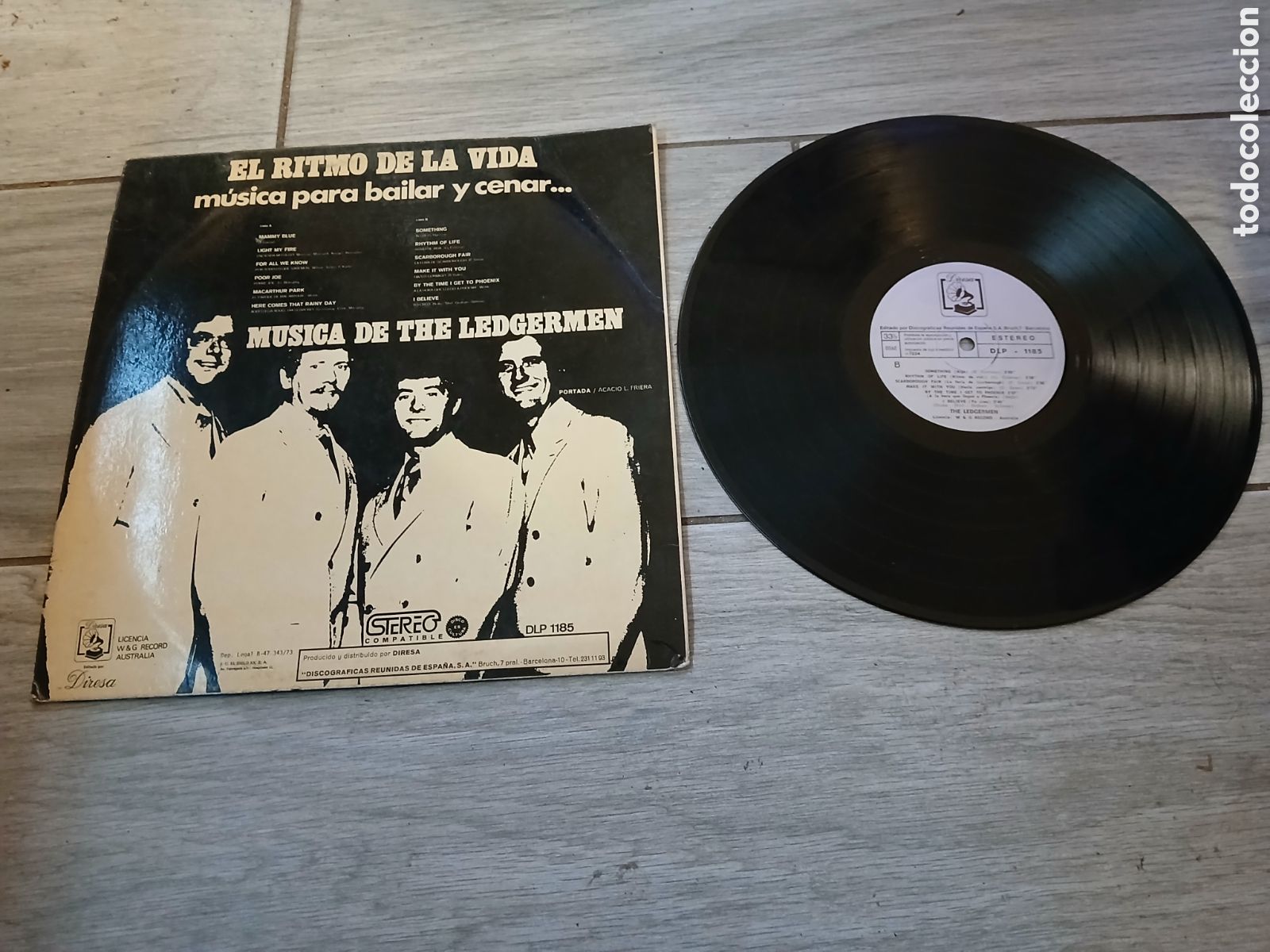 Discos de vinilo: THE LEDGERMEN - EL RITMO DE LA VIDA - SPAIN - DIRESA - L - - Foto 2
