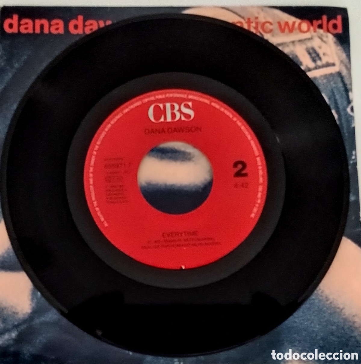 Discos de vinilo: DANA DAWSON - Romantic world (1990) single vinilo 7&rdquo; - Foto 6