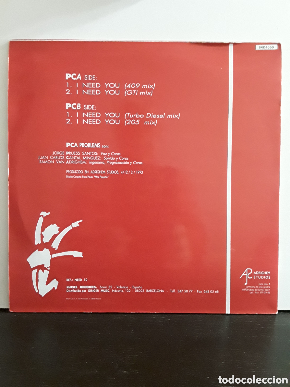 Discos de vinilo: PCA Problems &lrm;&ndash; I Need You - Foto 2