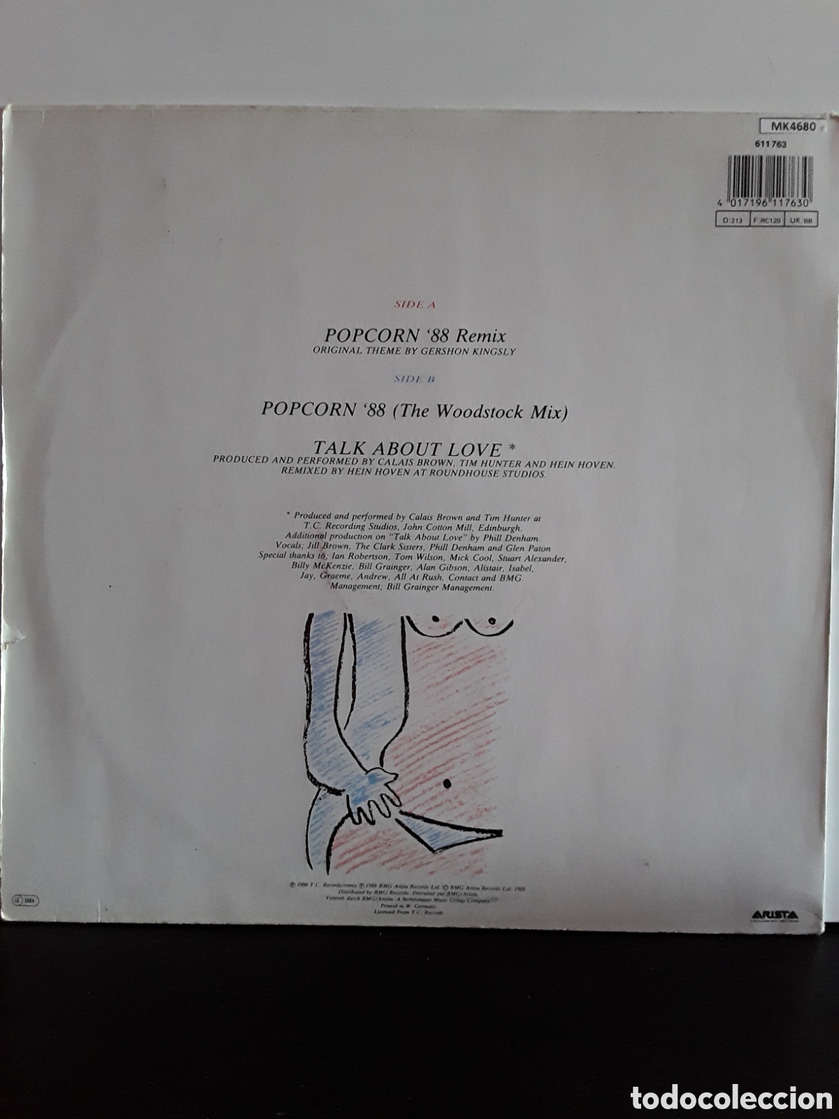 Discos de vinilo: T.I.C. &lrm;&ndash; Popcorn 88 Remix - Foto 2