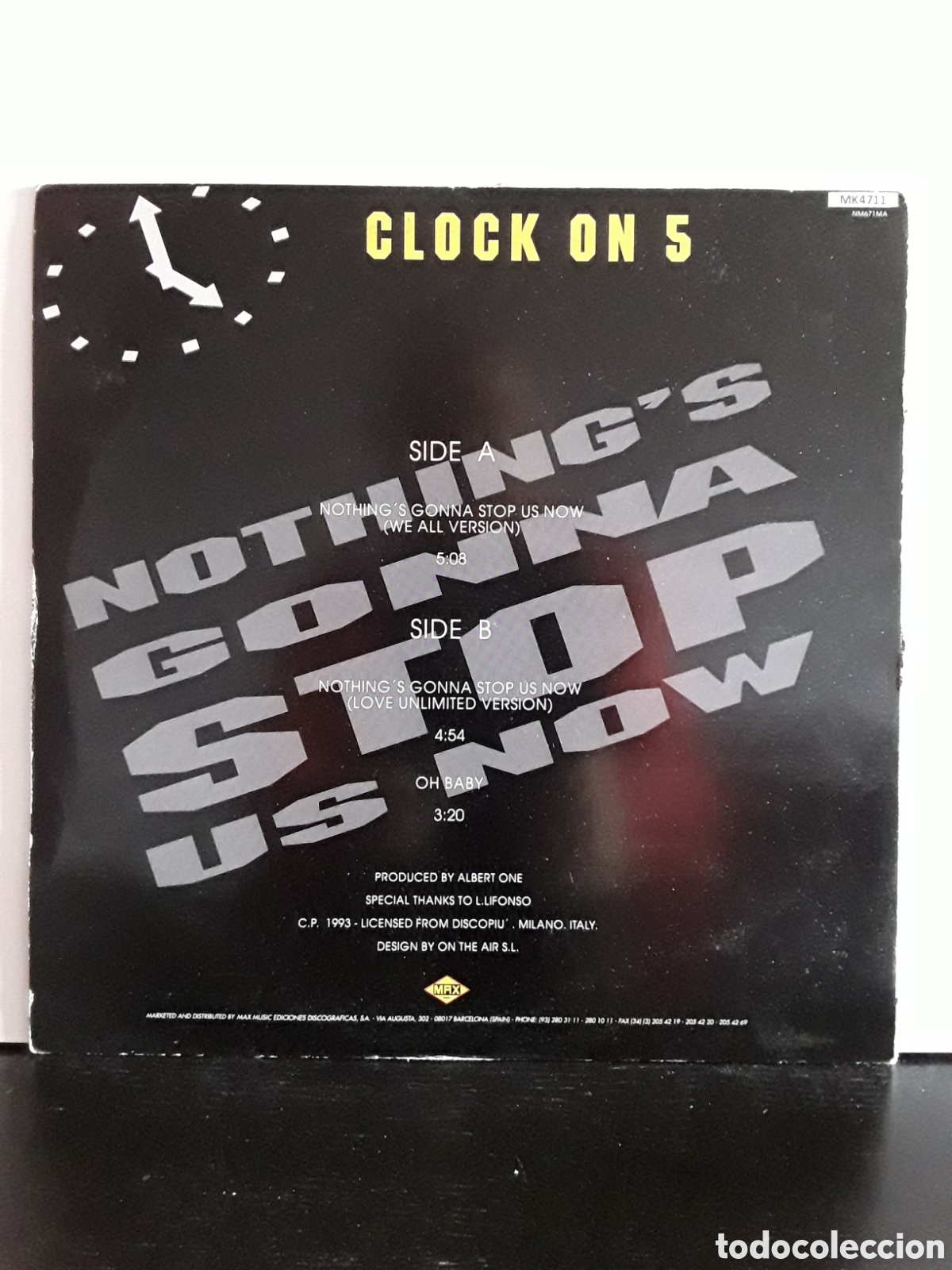 Discos de vinilo: Clock On 5 &lrm;&ndash; Nothings Gonna Stop Us Now - Foto 2