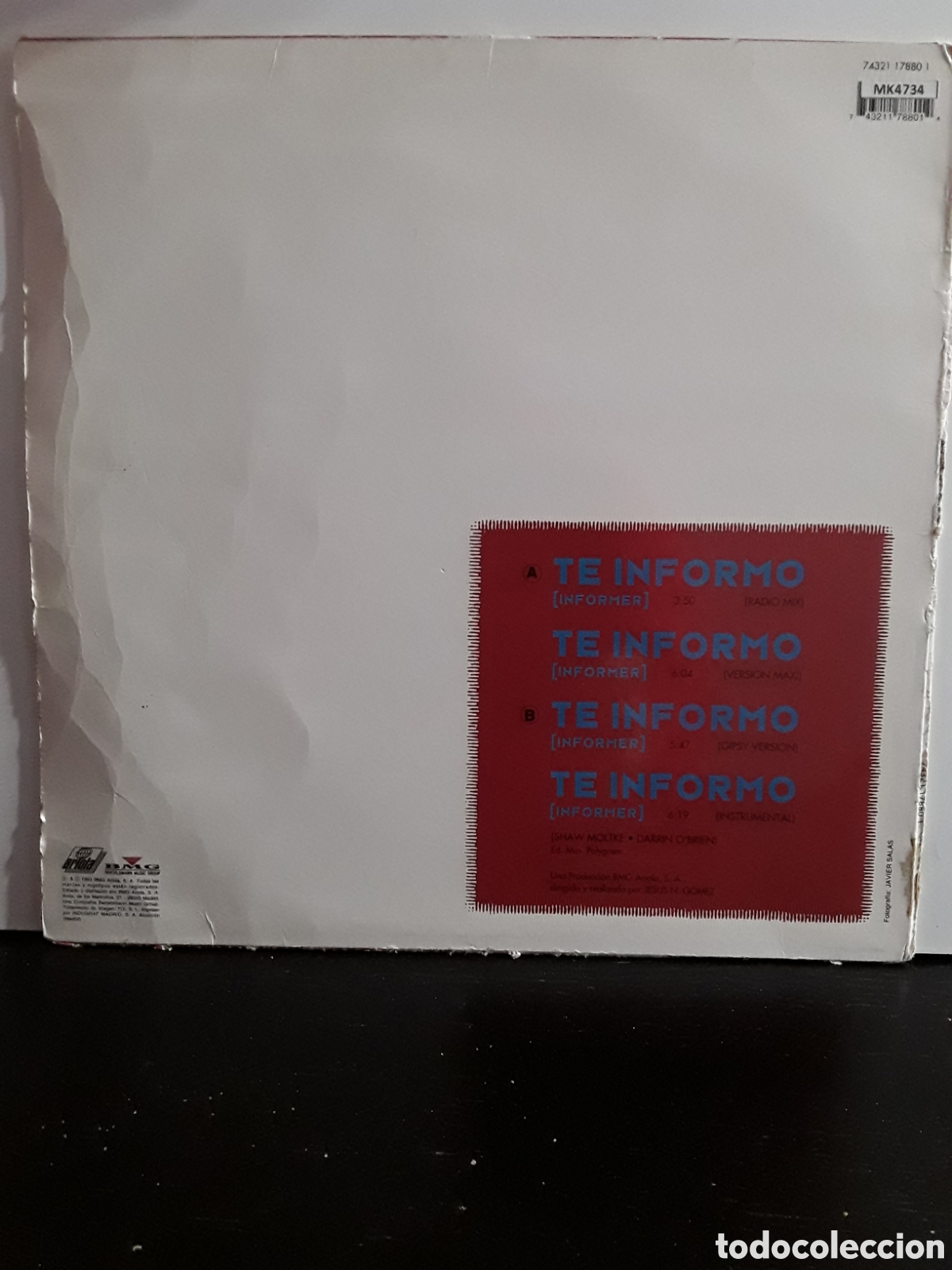 Discos de vinilo: Sandalo &lrm;&ndash; Te Informo (Informer) - Foto 2
