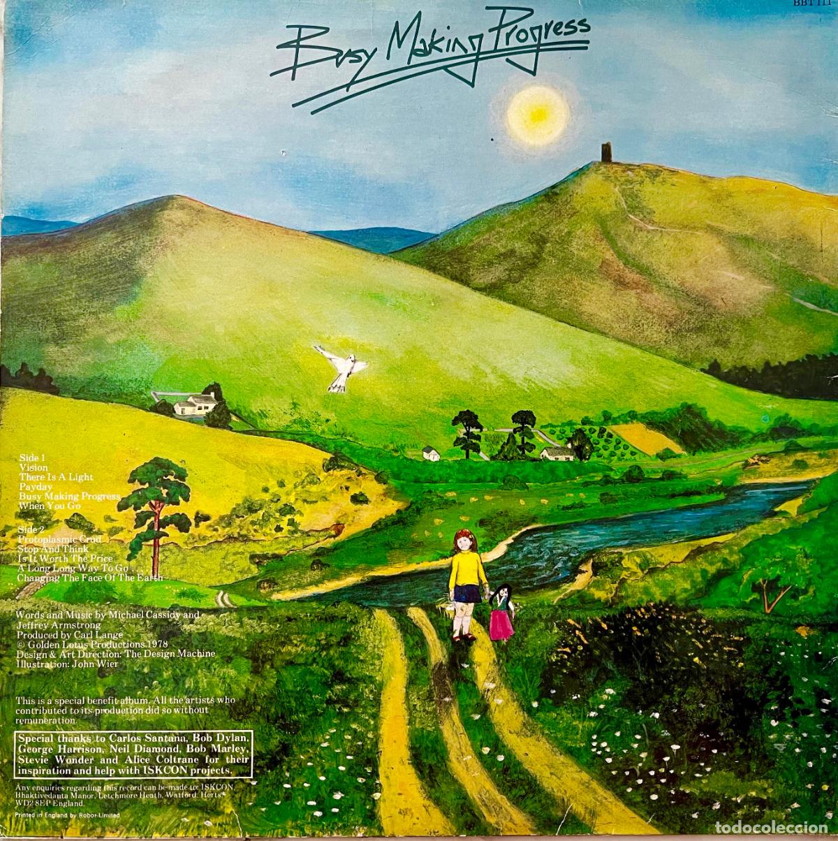 Discos de vinilo: BUSY MAKING PROGRESS, PROGRESS. MICHAEL CASSIDY JEFFREY ARMSTRONG. LP ORIGINAL UK 1978 - Foto 2
