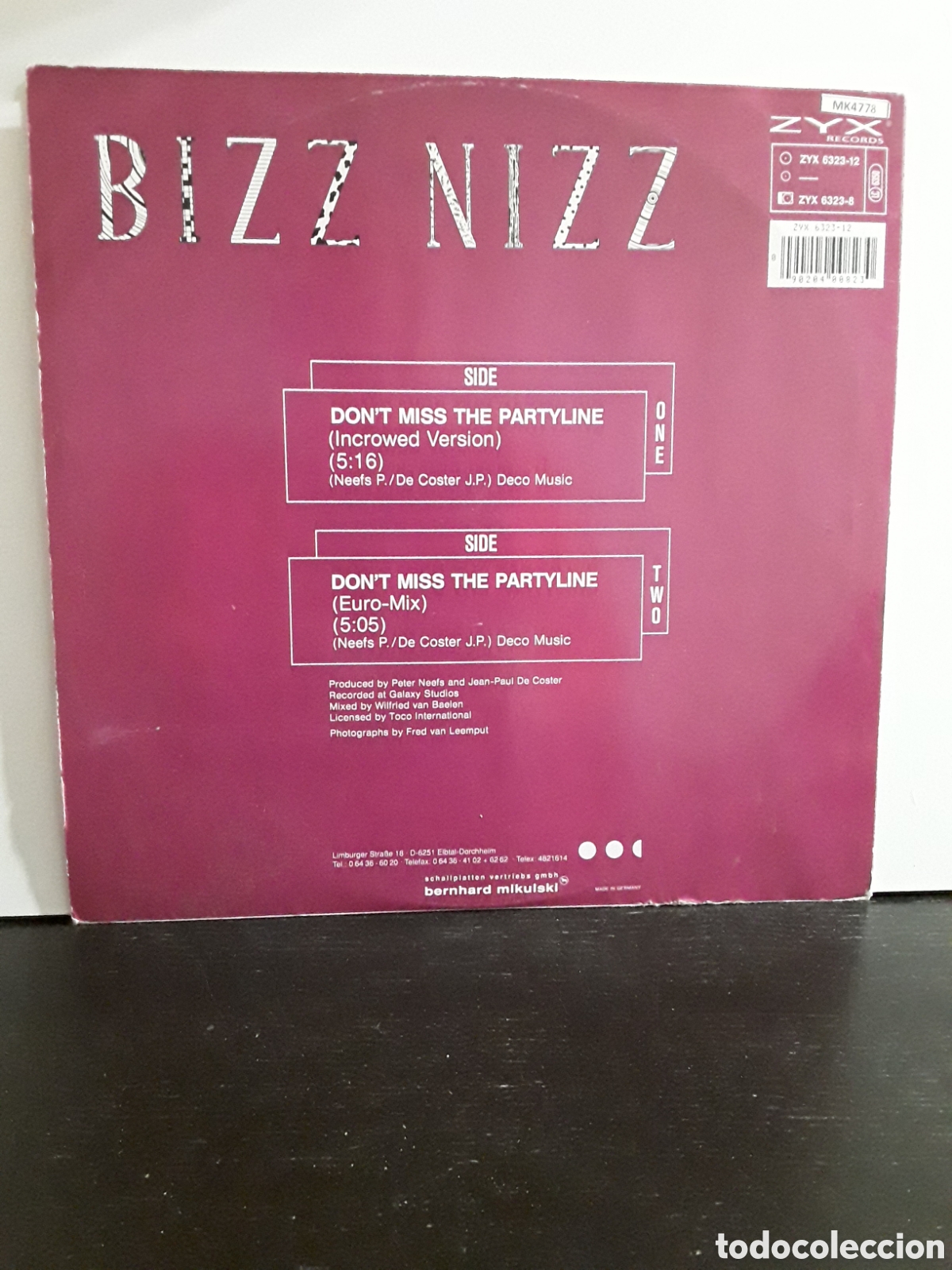 Discos de vinilo: Bizz Nizz &lrm;&ndash; Dont Miss The Partyline - Foto 2