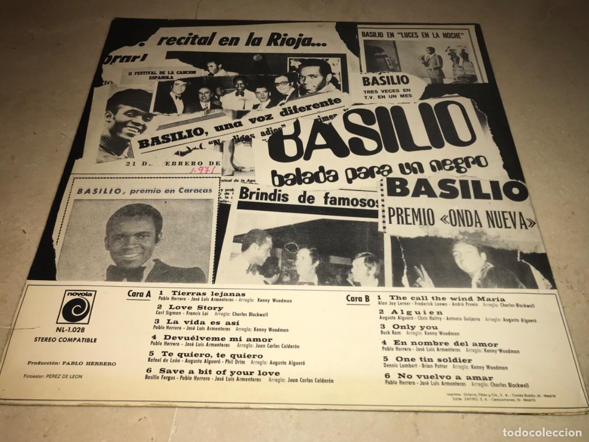 Discos de vinilo: BASILIO-ORIGINAL 1971-NOVOLA - Foto 2