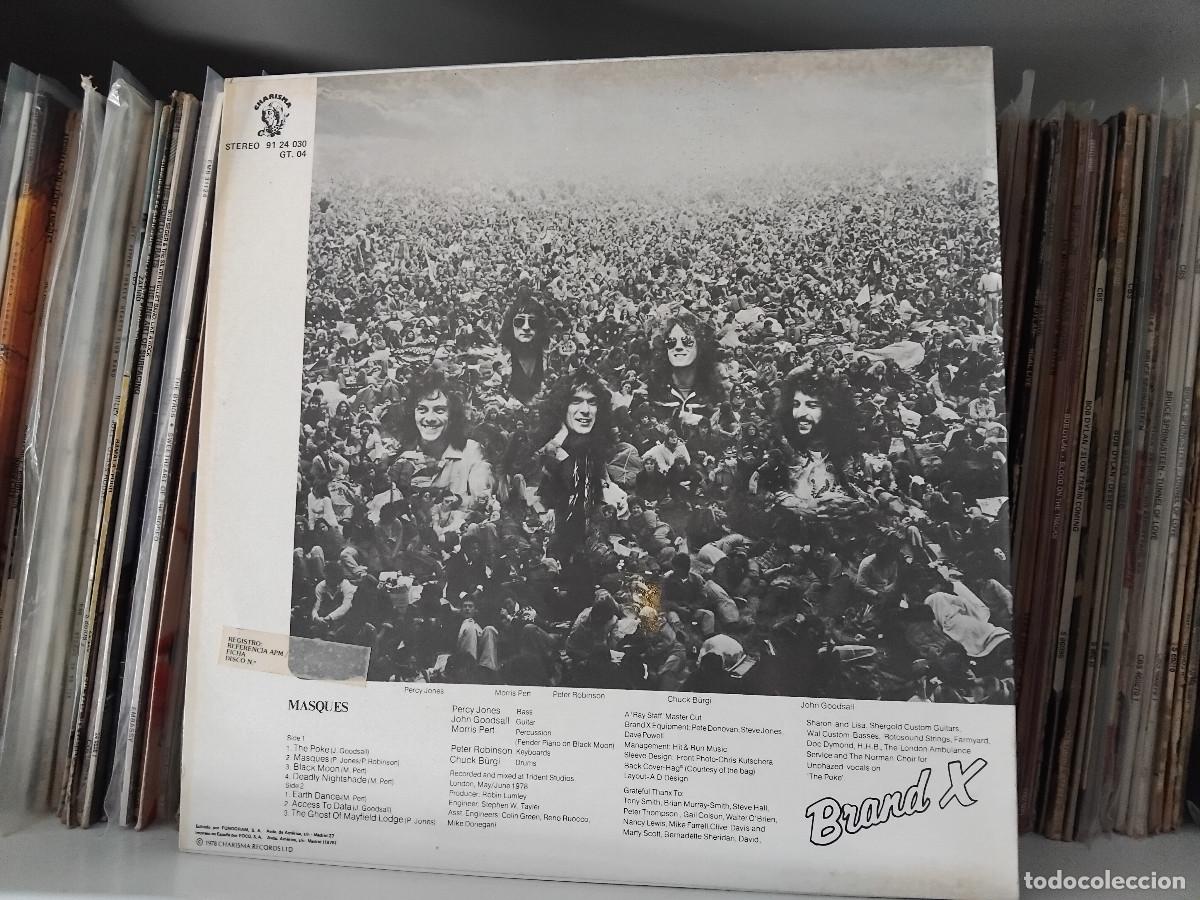 Discos de vinilo: Brand X &lrm;&ndash; Masques - lp edic. spain 1978 - Foto 2