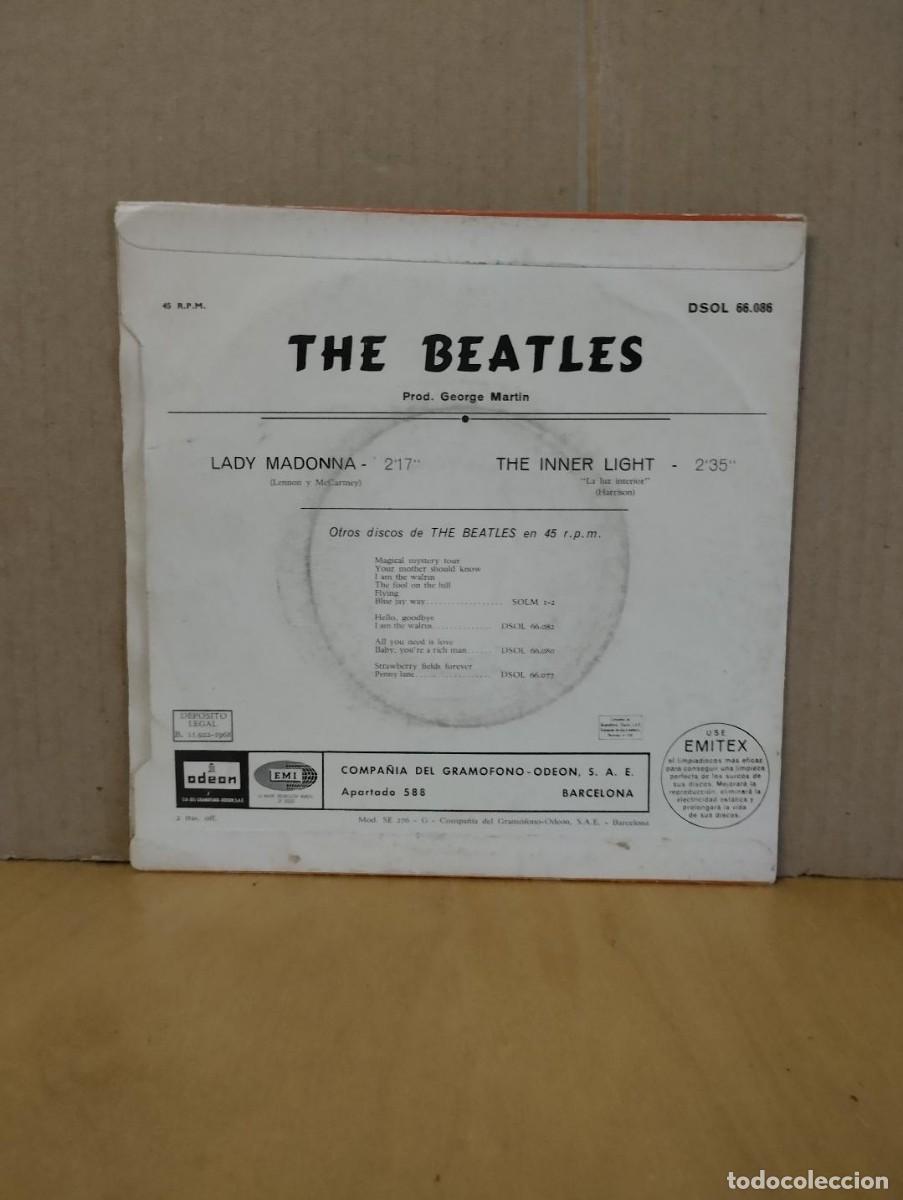 Discos de vinilo: THE BEATLES ---- LADY MADONNA - Foto 2