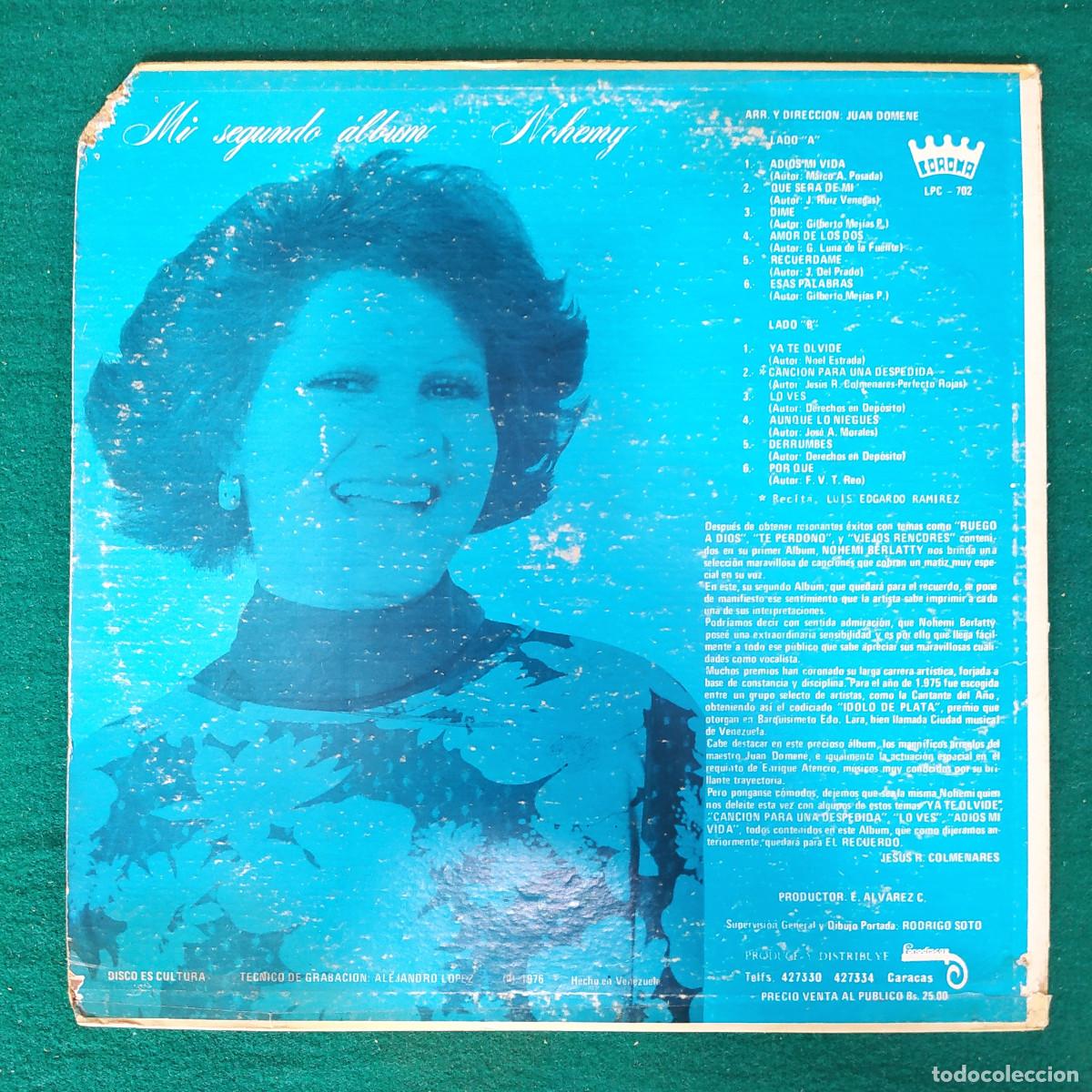 Discos de vinilo: Nohemy &ndash; Mi Segundo Alb&uacute;m - Foto 2