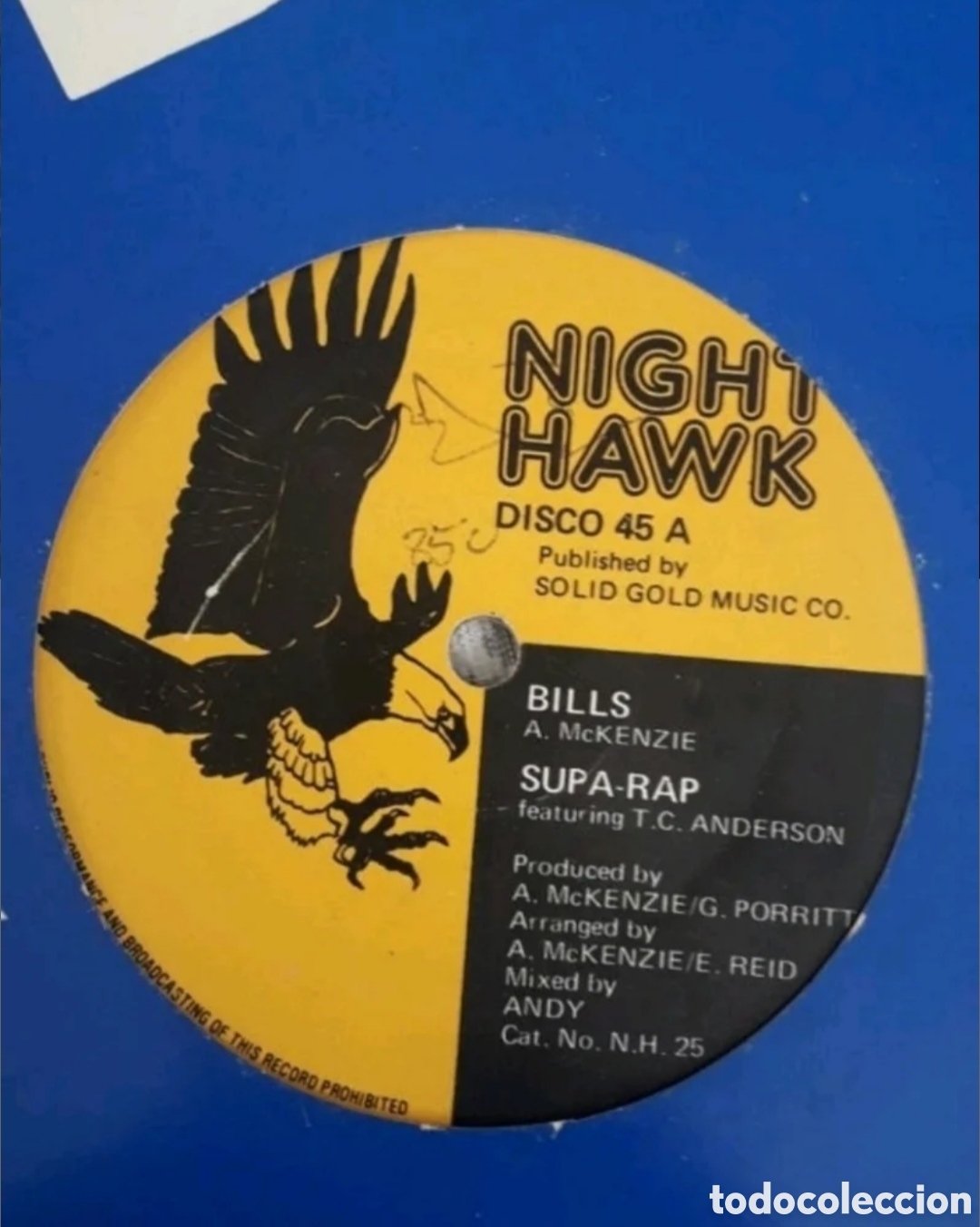 Discos de vinilo: Maxi single Supa-Rap&nbsp;Featuring&nbsp;T.C. Anderson. Bills - Foto 1