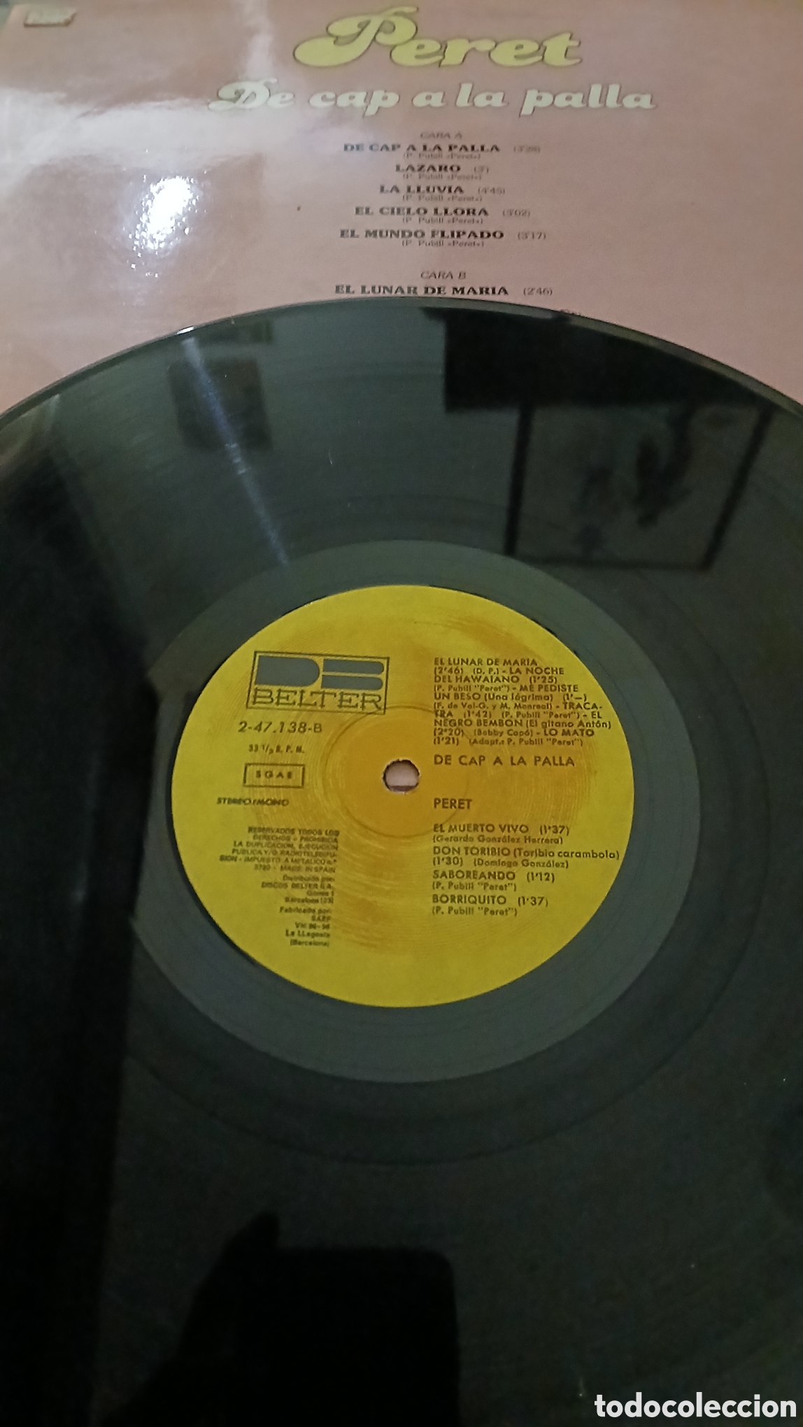 Discos de vinilo: PERET- DE CAP A LA PALLA- LP- SPAIN/BELTER - IB - Foto 4