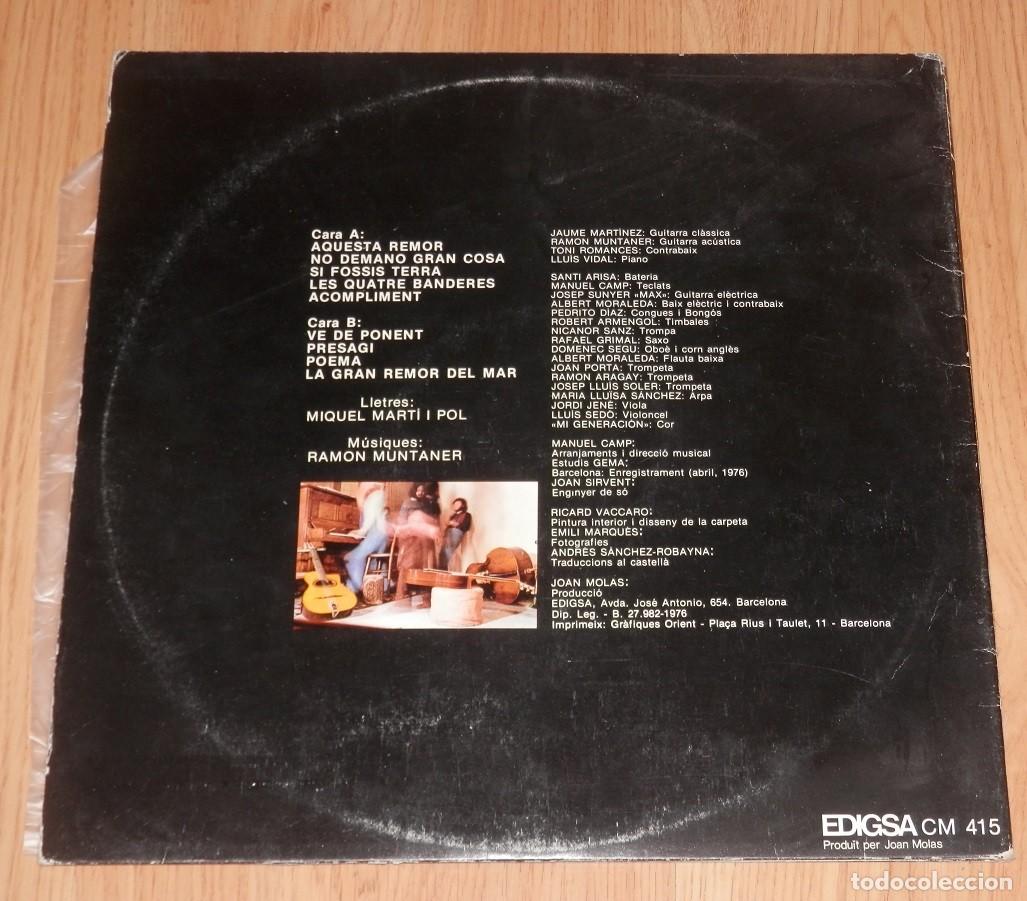 Discos de vinilo: DISCO LP DE VINILO DE RAMON MUNTANER - Foto 2