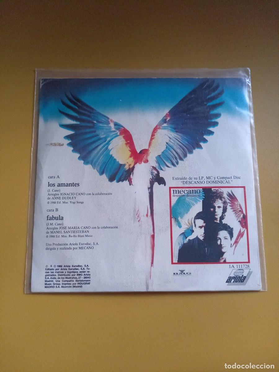 Discos de vinilo: Mecano - Los amantes / F&aacute;bula 1988 - Foto 2