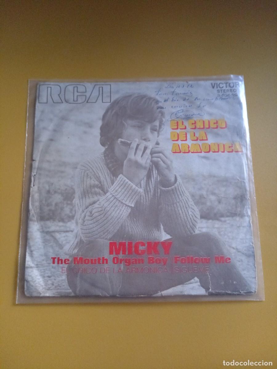 Discos de vinilo: Micky - El chico de la arm&oacute;nica / S&iacute;gueme 1971 - Foto 1