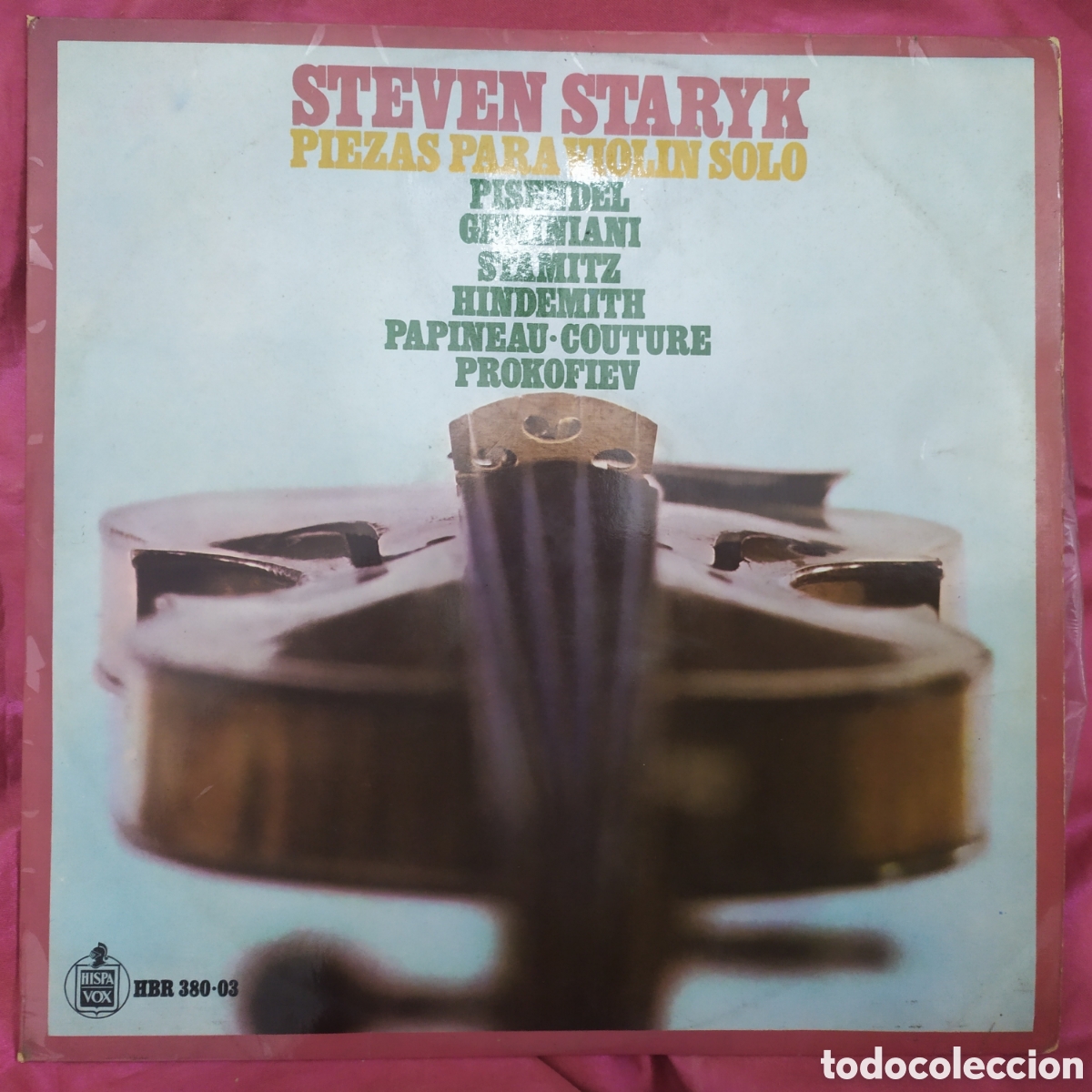 Discos de vinilo: Steven Staryk - Piezas para viol&iacute;n solo