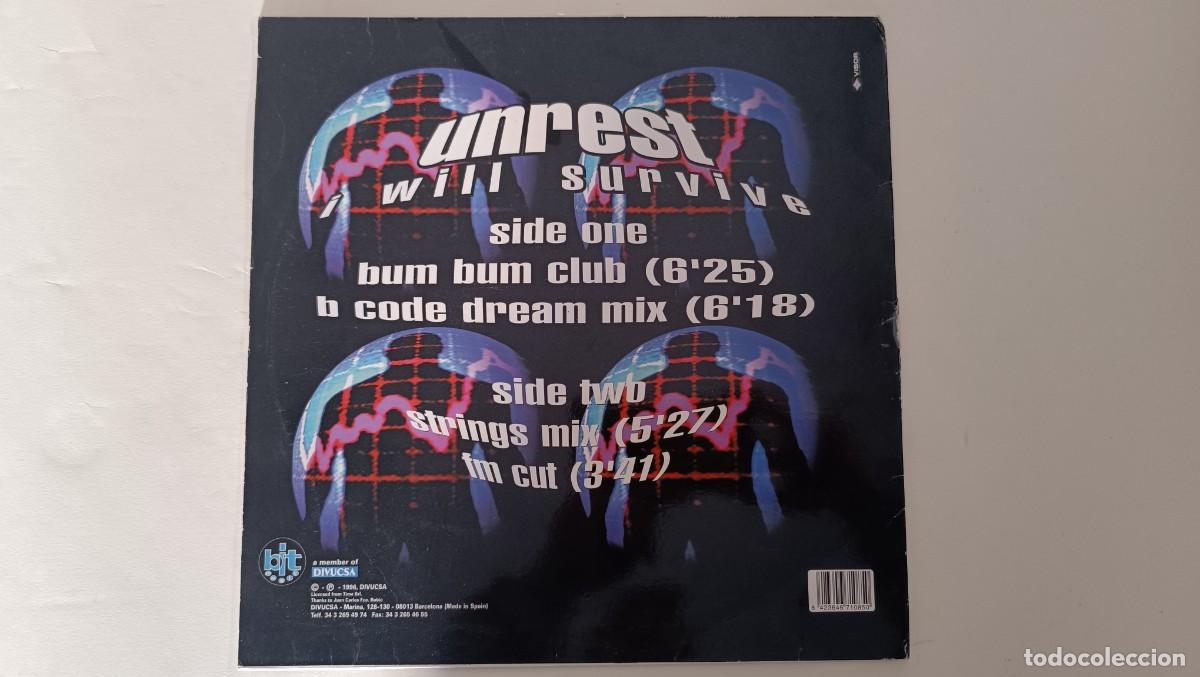 Discos de vinilo: Unrest &ndash; I Will Survive - Foto 2