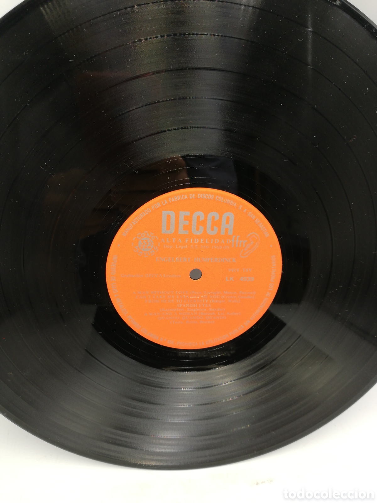 Discos de vinilo: Disco de Vinilo Engelbert Kumperdink. A man without love. Decca. - Foto 3