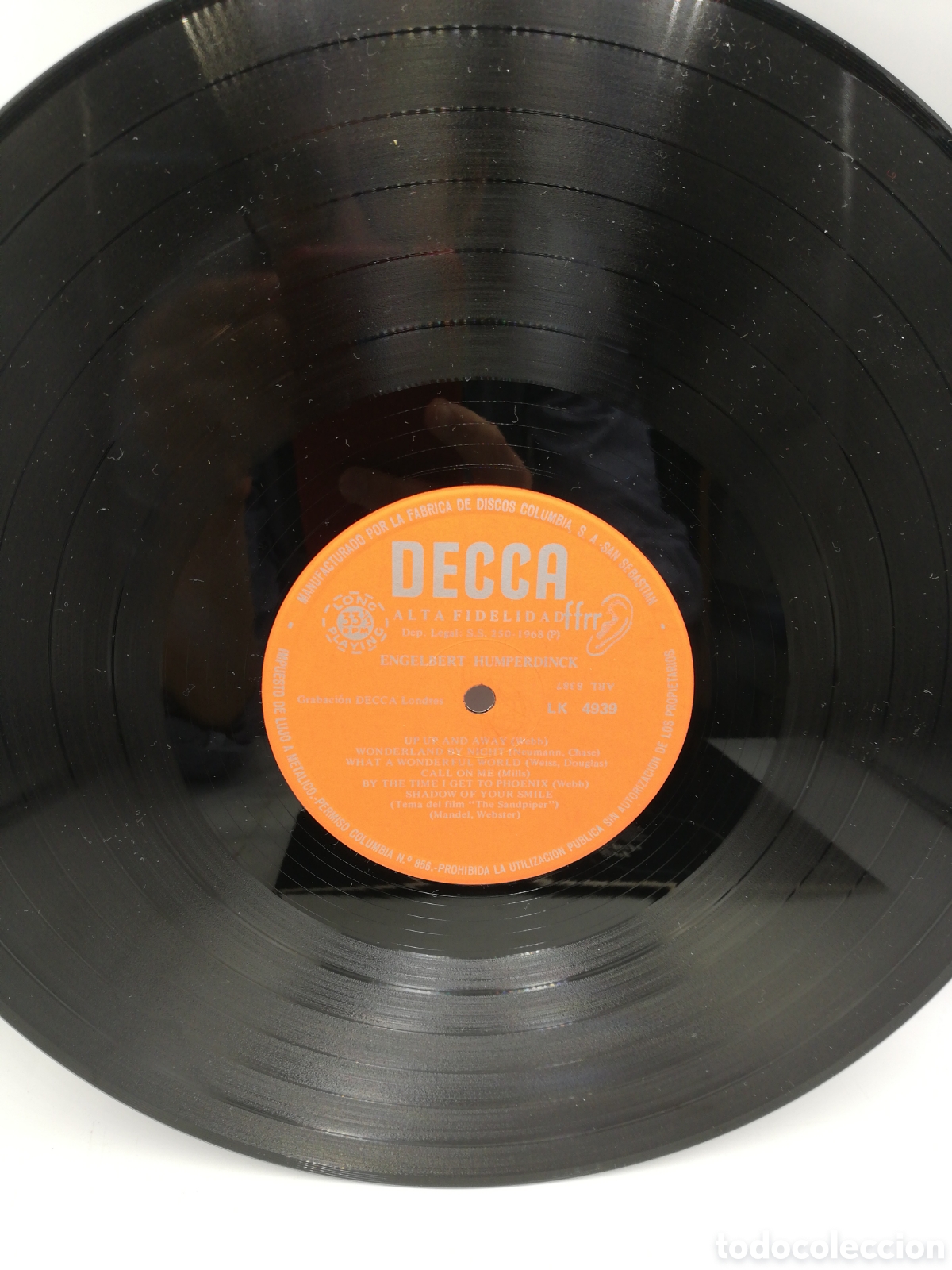 Discos de vinilo: Disco de Vinilo Engelbert Kumperdink. A man without love. Decca. - Foto 4