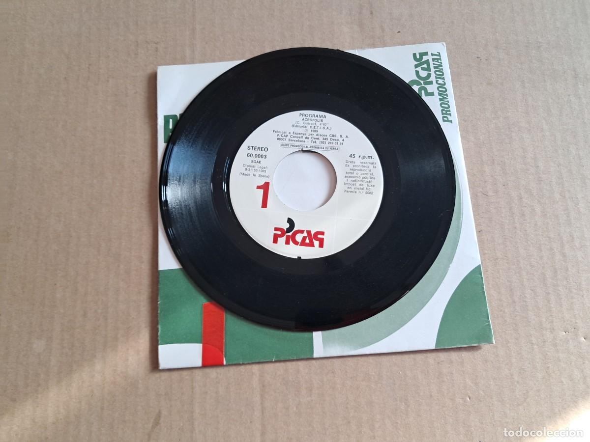 Discos de vinilo: PROGRAMA - ACROPOLIS SINGLE PROMOCIONAL 1985 SYNTHPOP - Foto 2