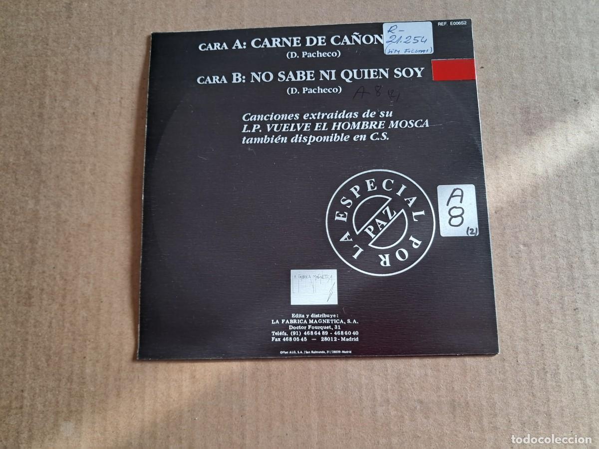 Discos de vinilo: DANY PACHECO - CARNE DE CA&Ntilde;ON SINGLE 1991 - Foto 3