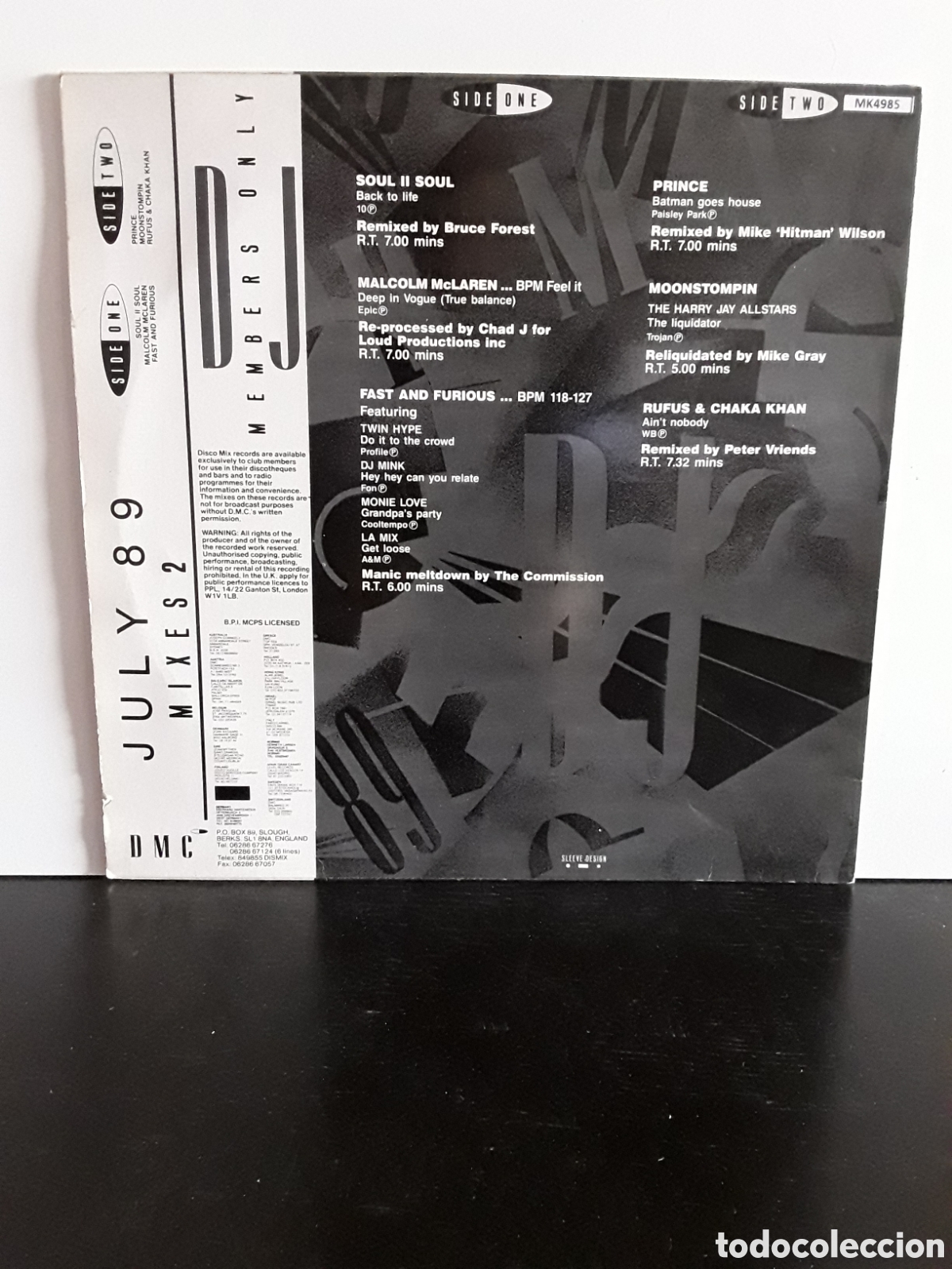 Discos de vinilo: July 89 - Mixes 2 HOUSE - Foto 2
