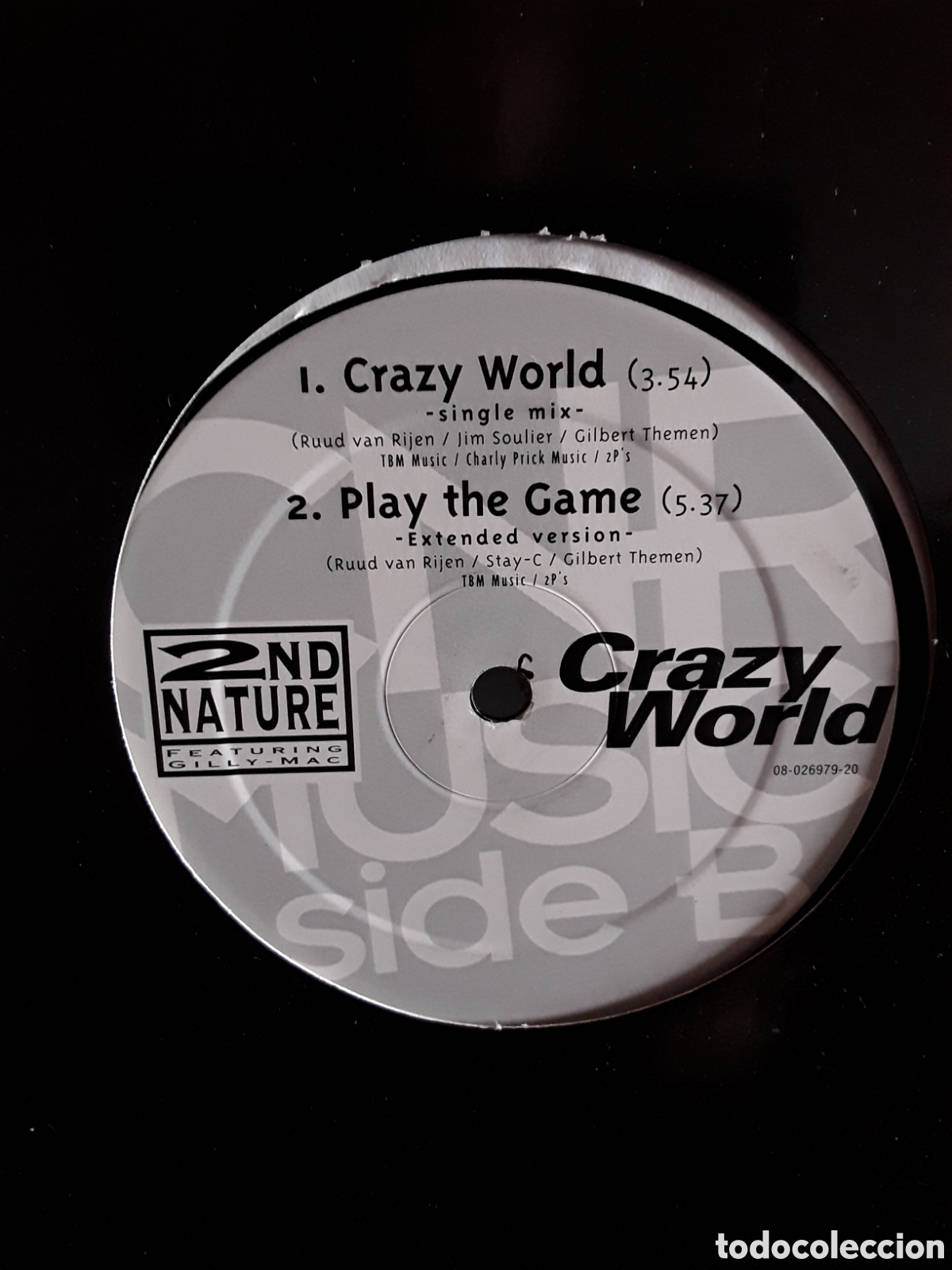 Discos de vinilo: 2nd Nature Featuring Gilly-Mac &lrm;&ndash; Crazy World - Foto 2