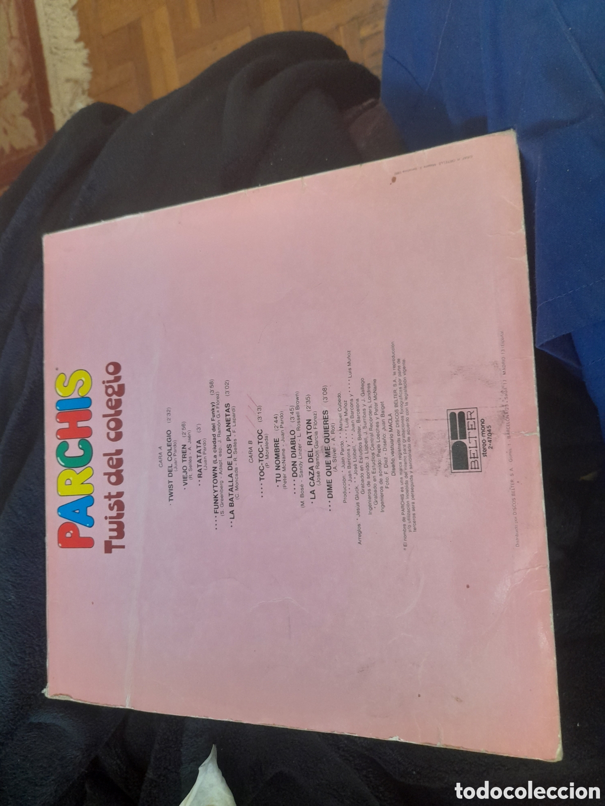 Discos de vinilo: Vinilo Parchis, Twist del Colegio - Foto 2