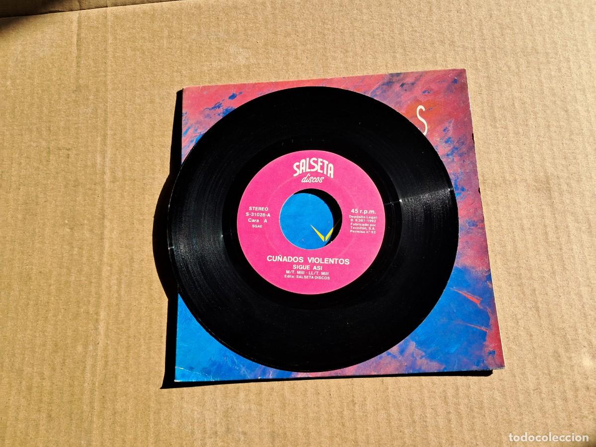 Discos de vinilo: CU&Ntilde;ADOS - VIOLENTOS SINGLE 1992 - Foto 2