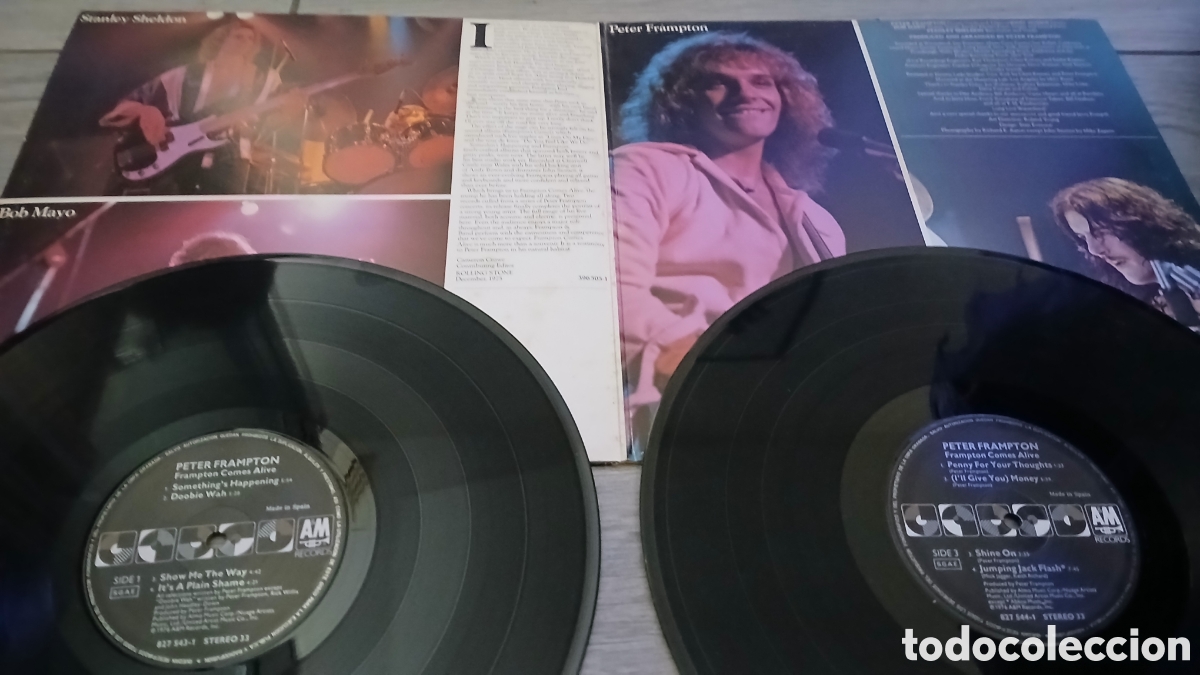 Discos de vinilo: PETER FRAMPTON- FRAMPTON COMES ALIVE!- SPAIN/GATEFOLD - LP- IB - Foto 2