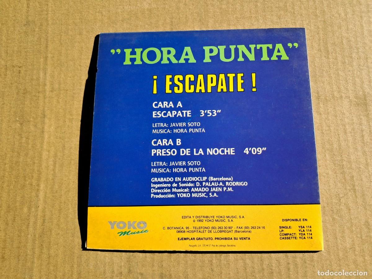 Discos de vinilo: HORA PUNTA - ESCAPATE SINGLE 1992 - Foto 3