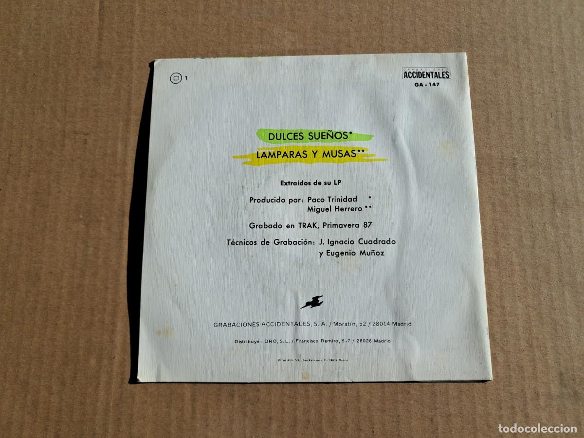 Discos de vinilo: MANUEL ILLAN ( ESCLARECIDOS ) - DULCES SUE&Ntilde;OS SINGLE 1987 - Foto 3