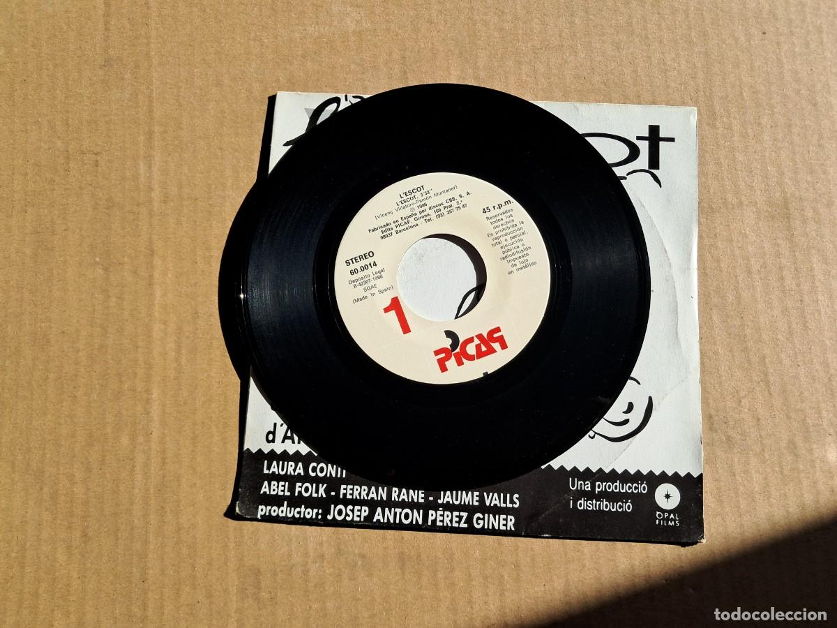 Discos de vinilo: RAMON MUNTANER - L&acute;ESCOT / EL ESCOTE SINGLE 1986 FOLK - Foto 2
