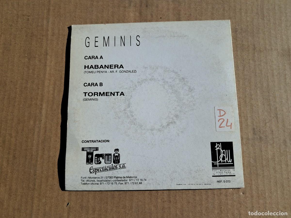 Discos de vinilo: GEMINIS - HABANERA SINGLE 1990 - Foto 3