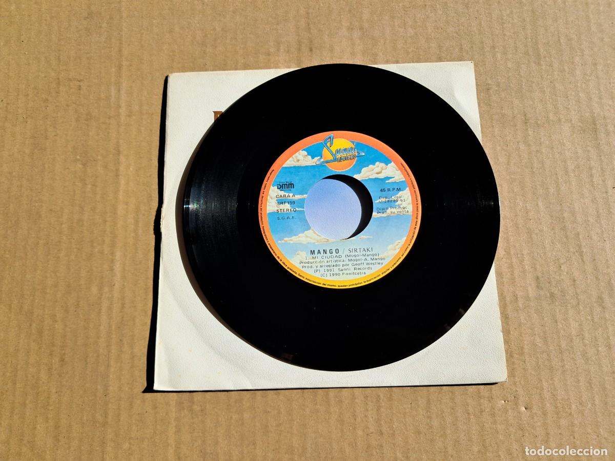 Discos de vinilo: MANGO - MI CIUDAD SINGLE PROMOCIONAL 1991 - Foto 2