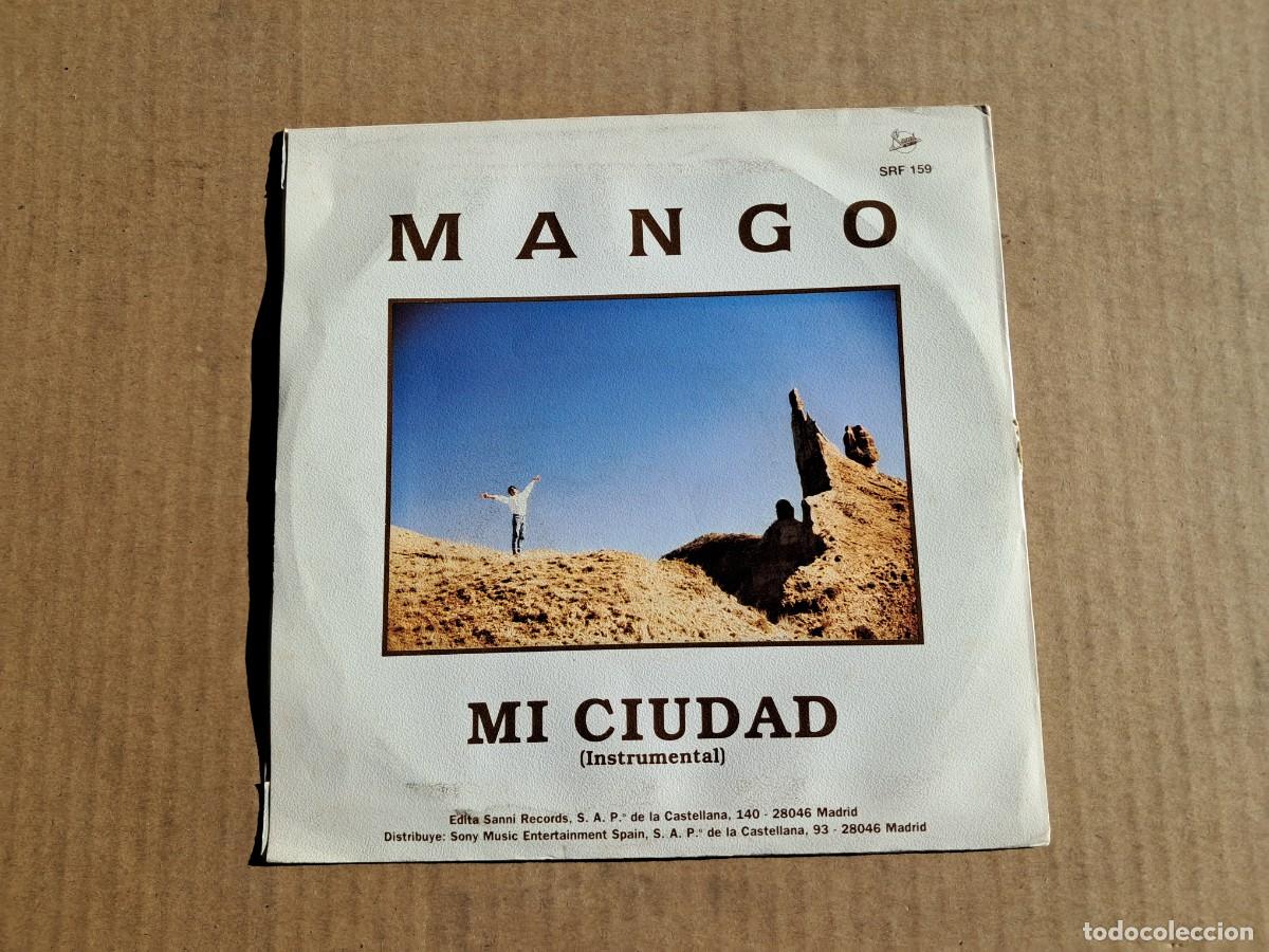 Discos de vinilo: MANGO - MI CIUDAD SINGLE PROMOCIONAL 1991 - Foto 3