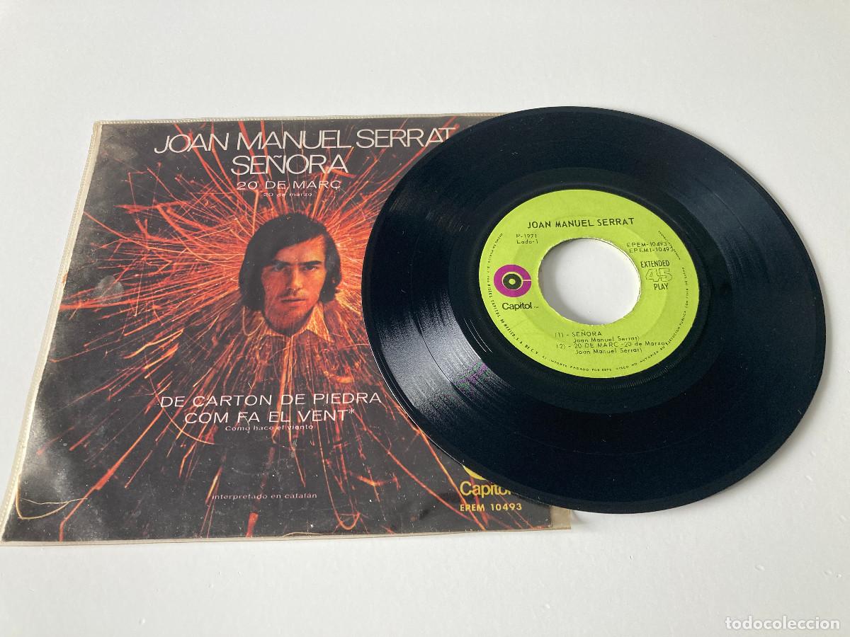 Discos de vinilo: VINILO EP DE JOAN MANUEL SERRAT DE M&Eacute;XICO - Foto 3
