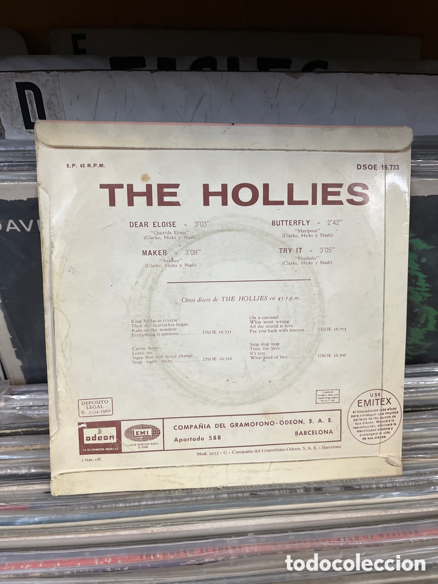 Discos de vinilo: Hollies dear eloise maker butterfly try it - Foto 2