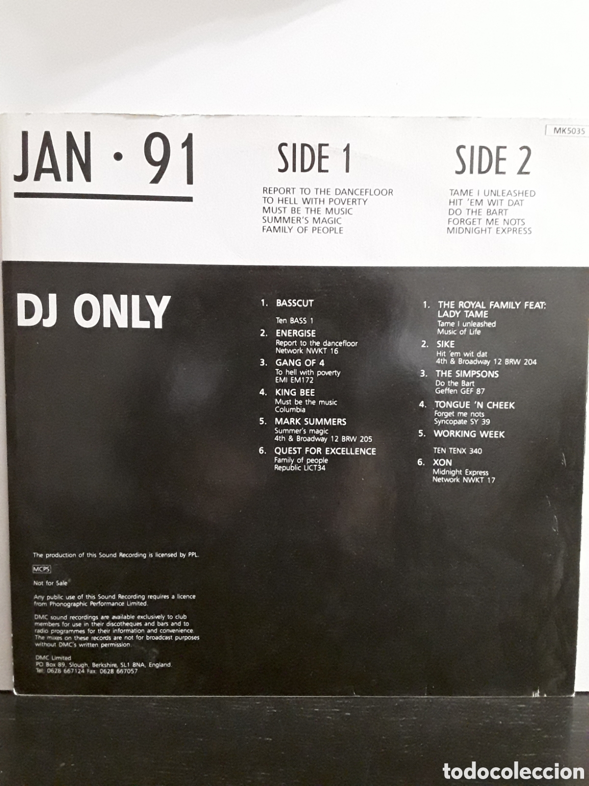 Discos de vinilo: January 91 - Three HOUSE - Foto 2