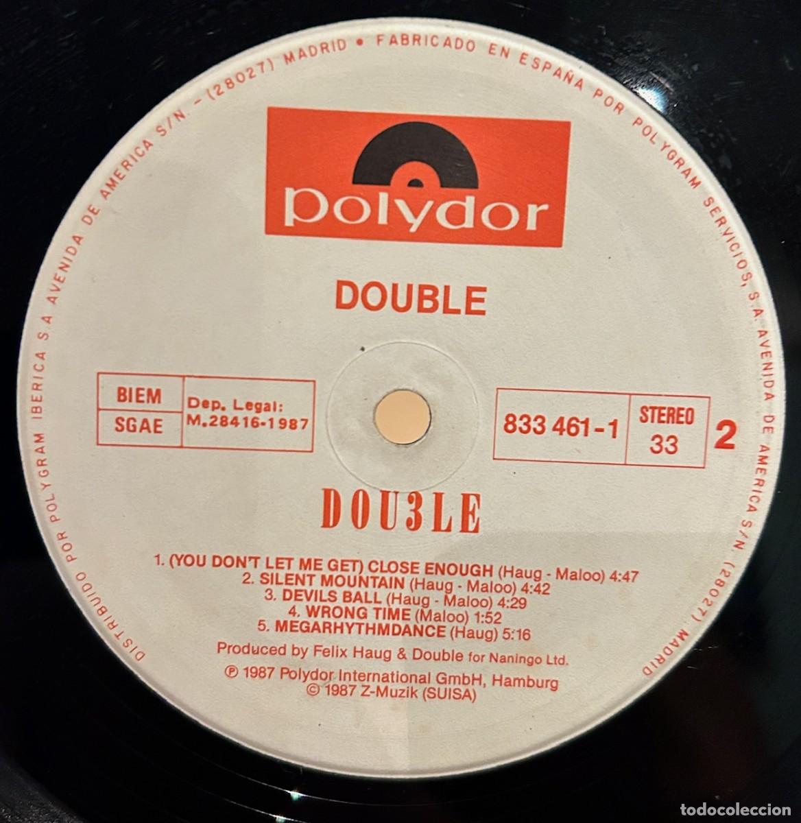 Discos de vinilo: Double. Double.VG/VG.1987.Spain - Foto 3